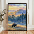 Wind Cave National Park Watercolor Art