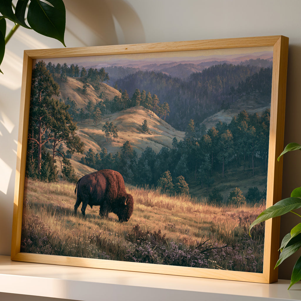 Wind Cave National Park Classical Oil Painting