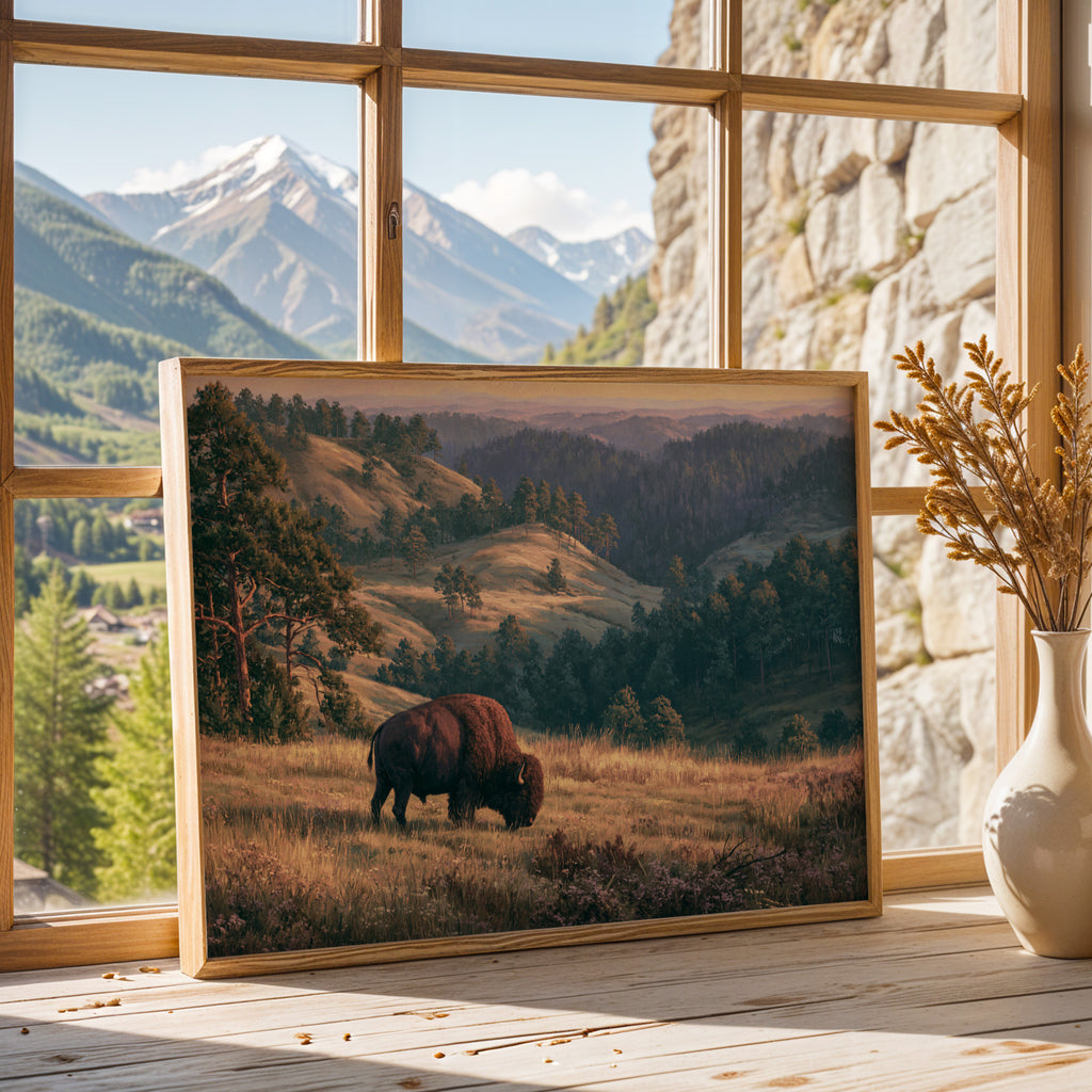 Wind Cave National Park Classical Oil Painting