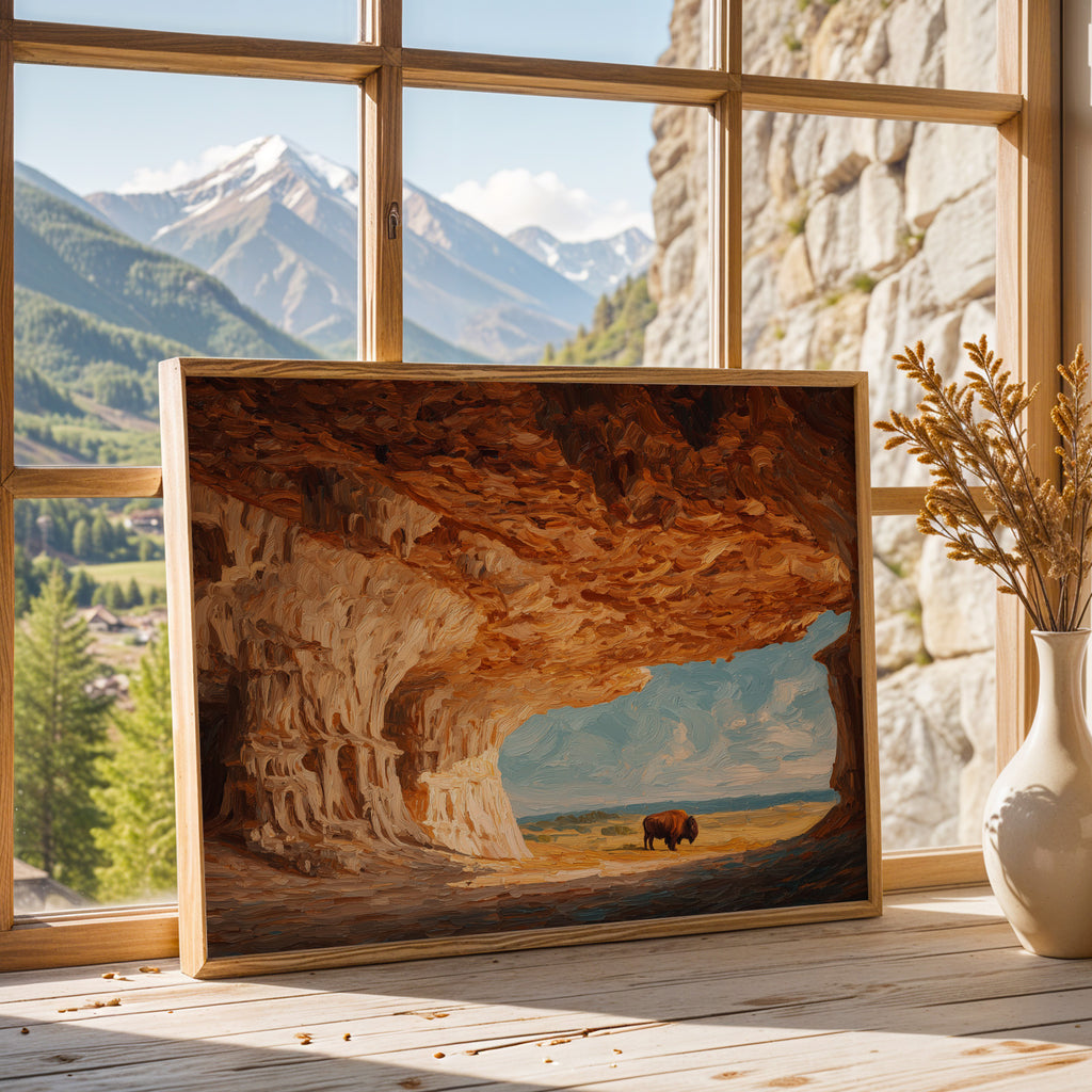 Wind Cave National Park Oil Painting