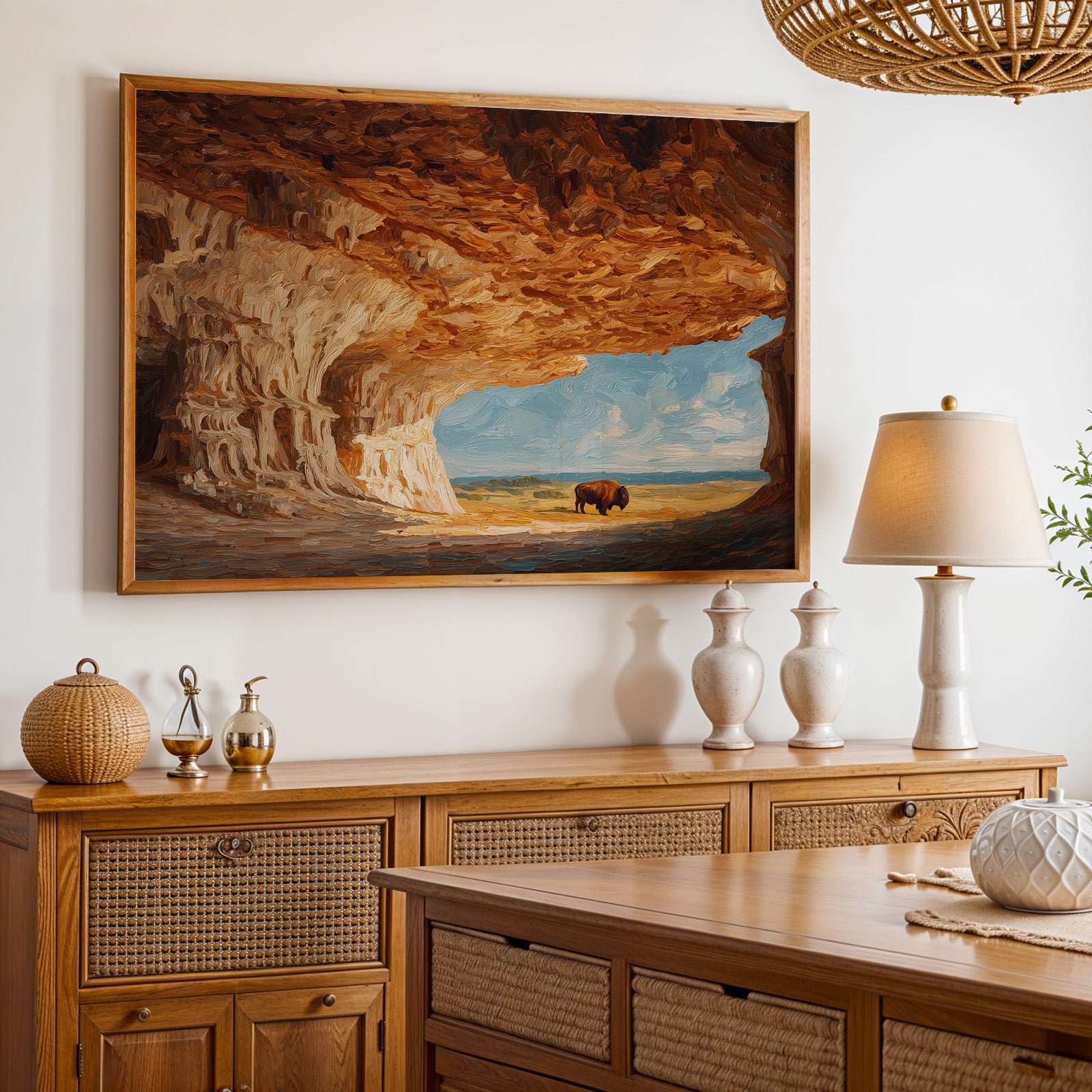 Wind Cave National Park Oil Painting