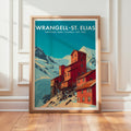 Retro Wrangell–St. Elias National Park Print