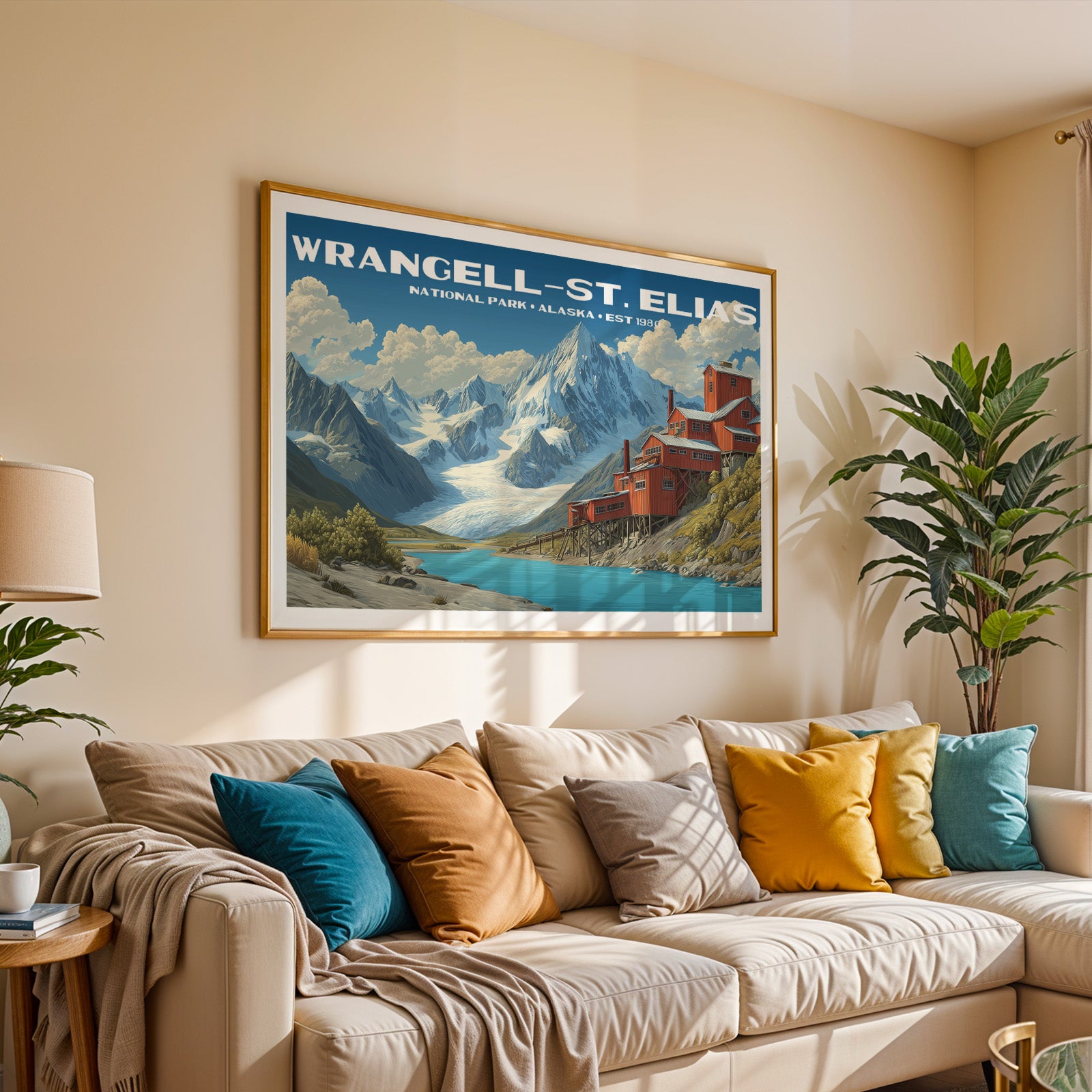 Wrangell–St. Elias National Park Horizontal Vintage Art