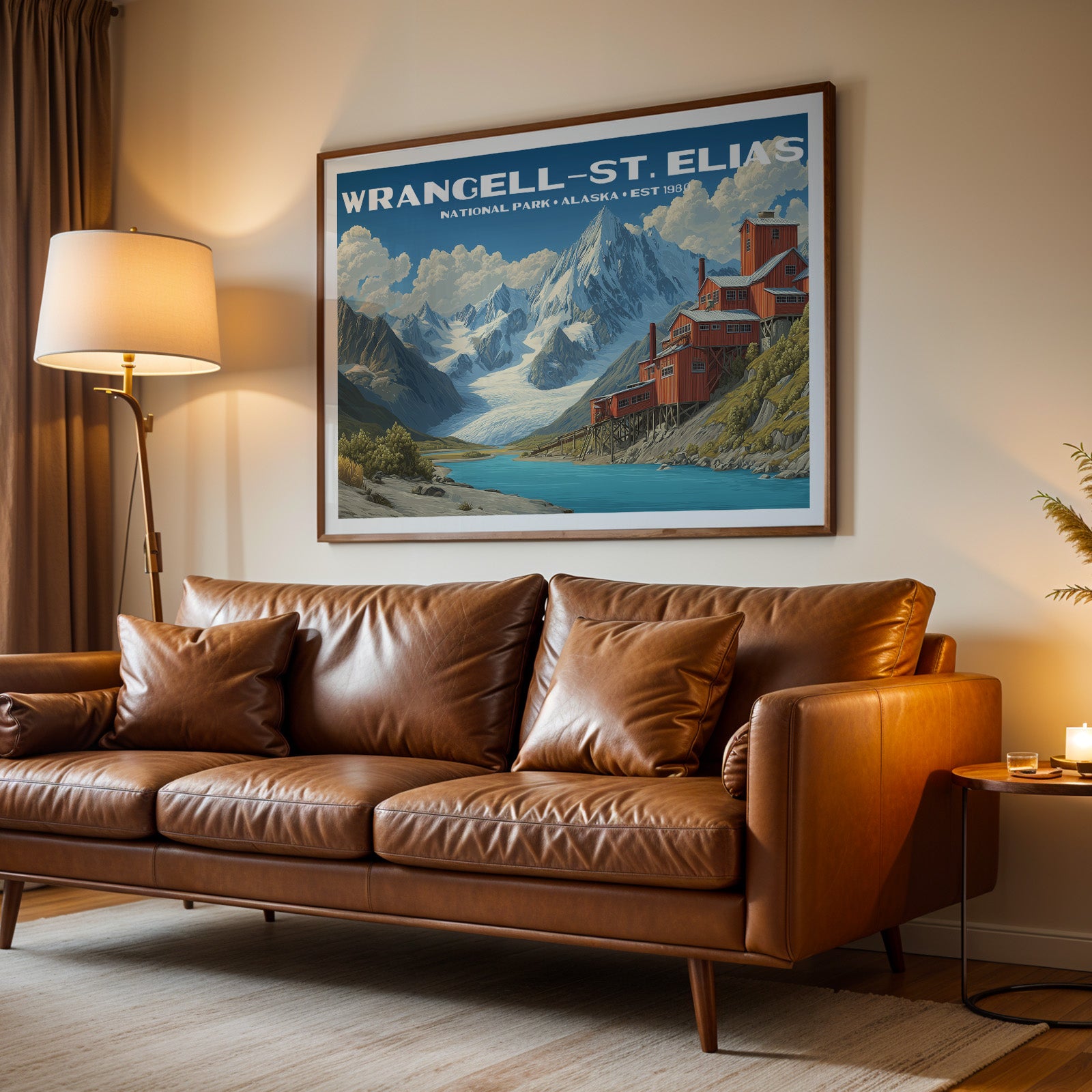 Wrangell–St. Elias National Park Horizontal Vintage Art