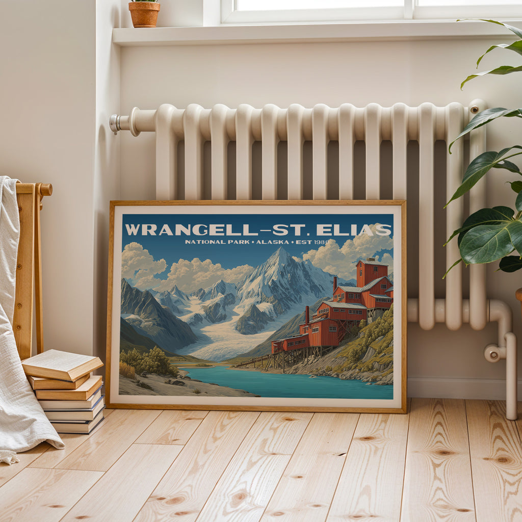 Wrangell–St. Elias National Park Horizontal Vintage Art