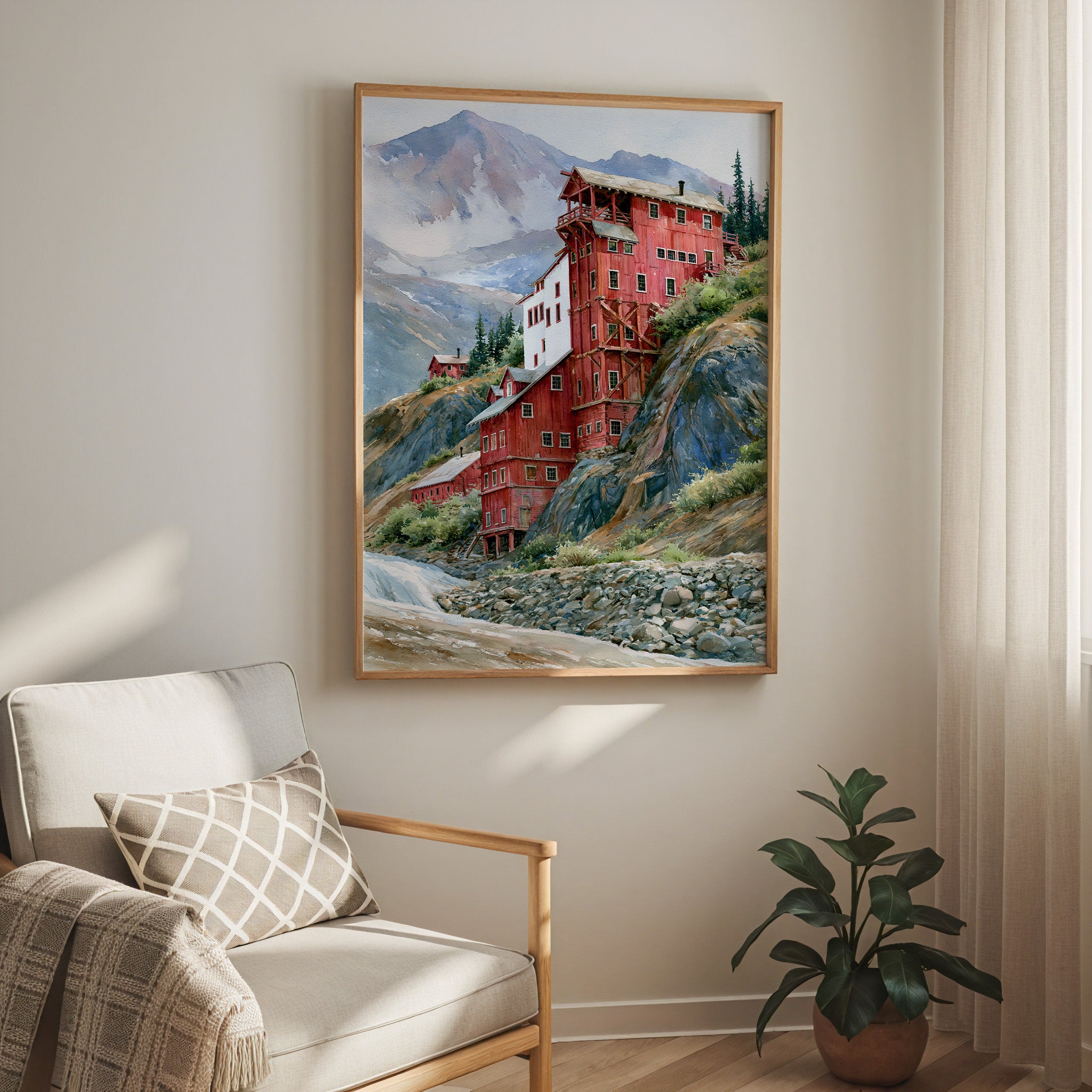 Wrangell–St. Elias National Park Watercolor Art
