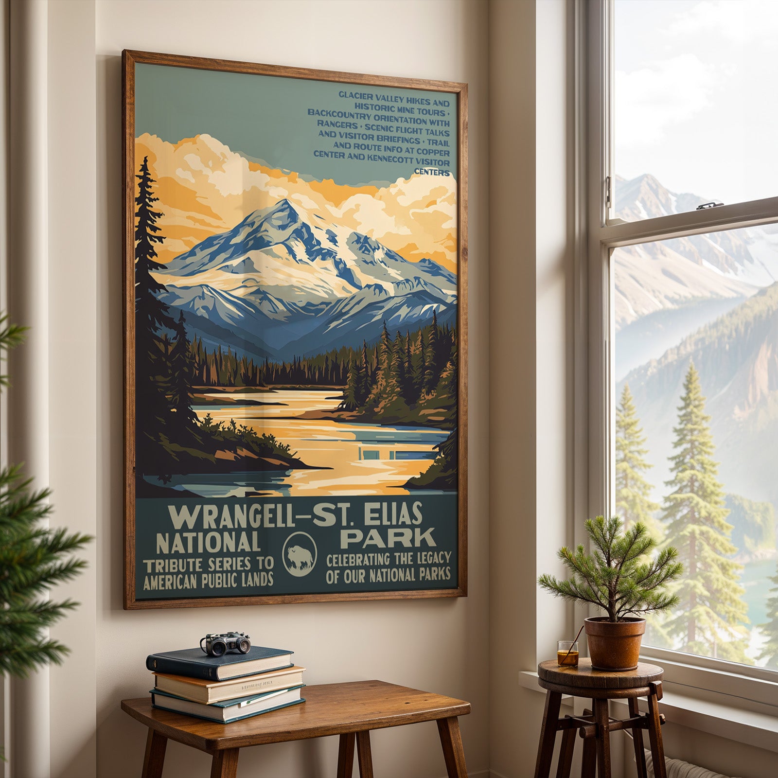 Wrangell–St. Elias National Park Vintage WPA Art