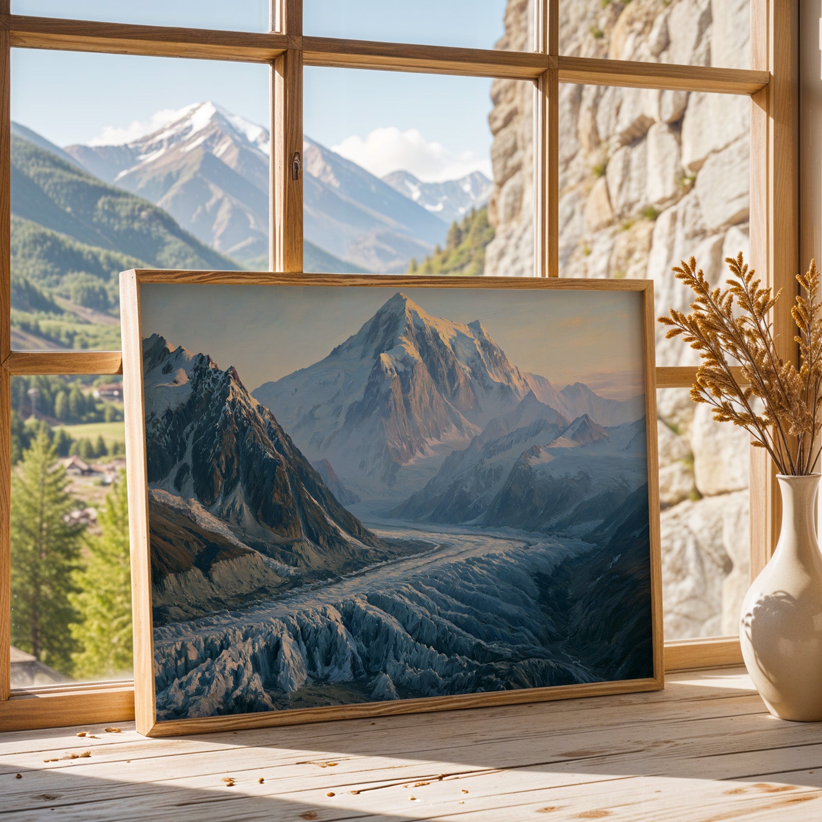 Wrangell–St. Elias National Park Classical Oil Painting