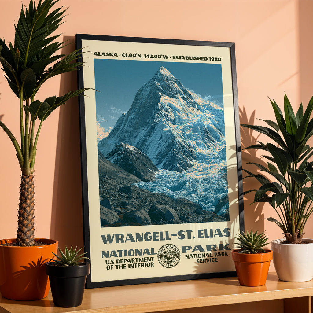 Wrangell–St. Elias National Park Vintage WPA Art