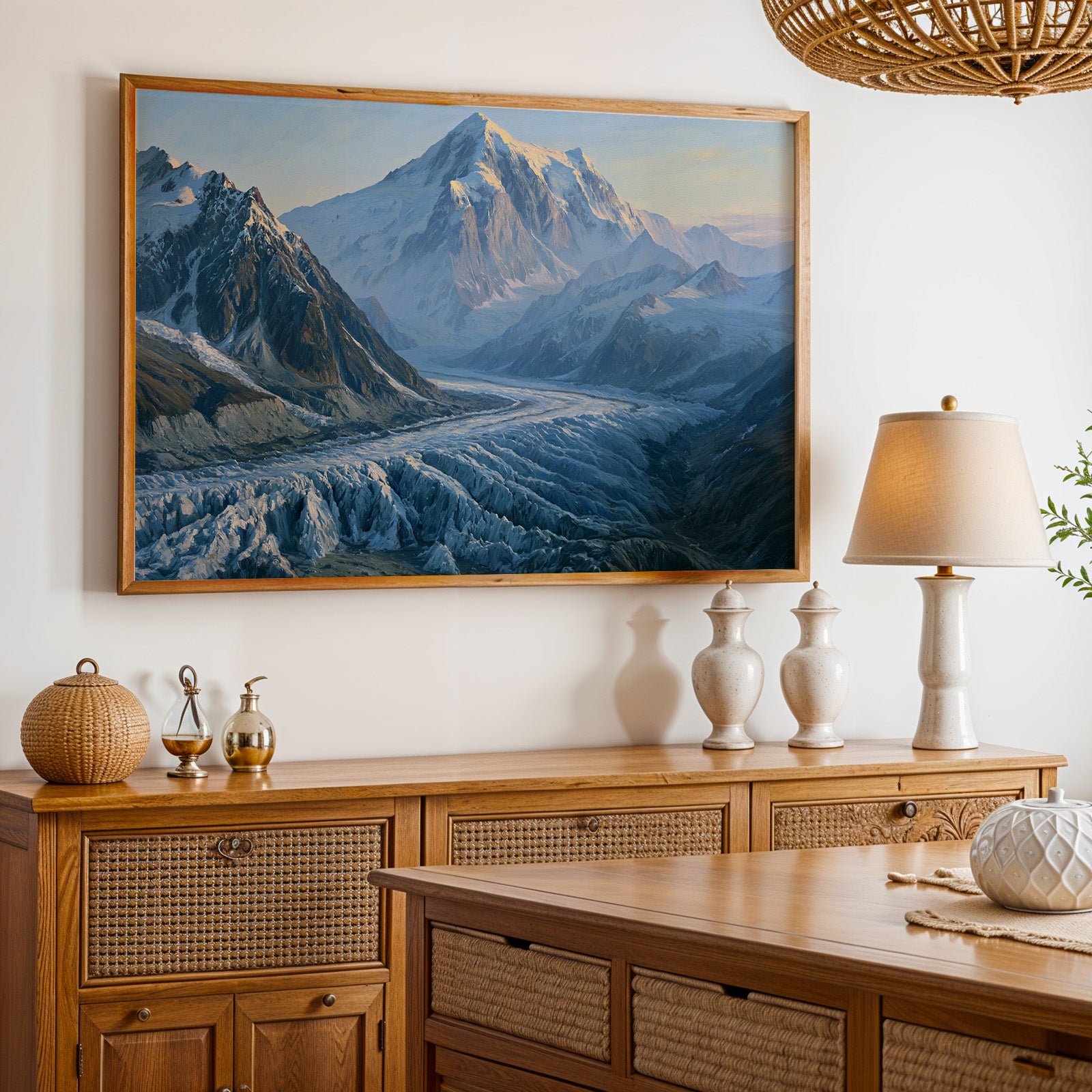 Wrangell–St. Elias National Park Classical Oil Painting