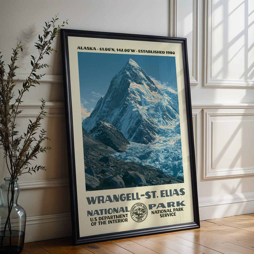 Wrangell–St. Elias National Park Vintage WPA Art