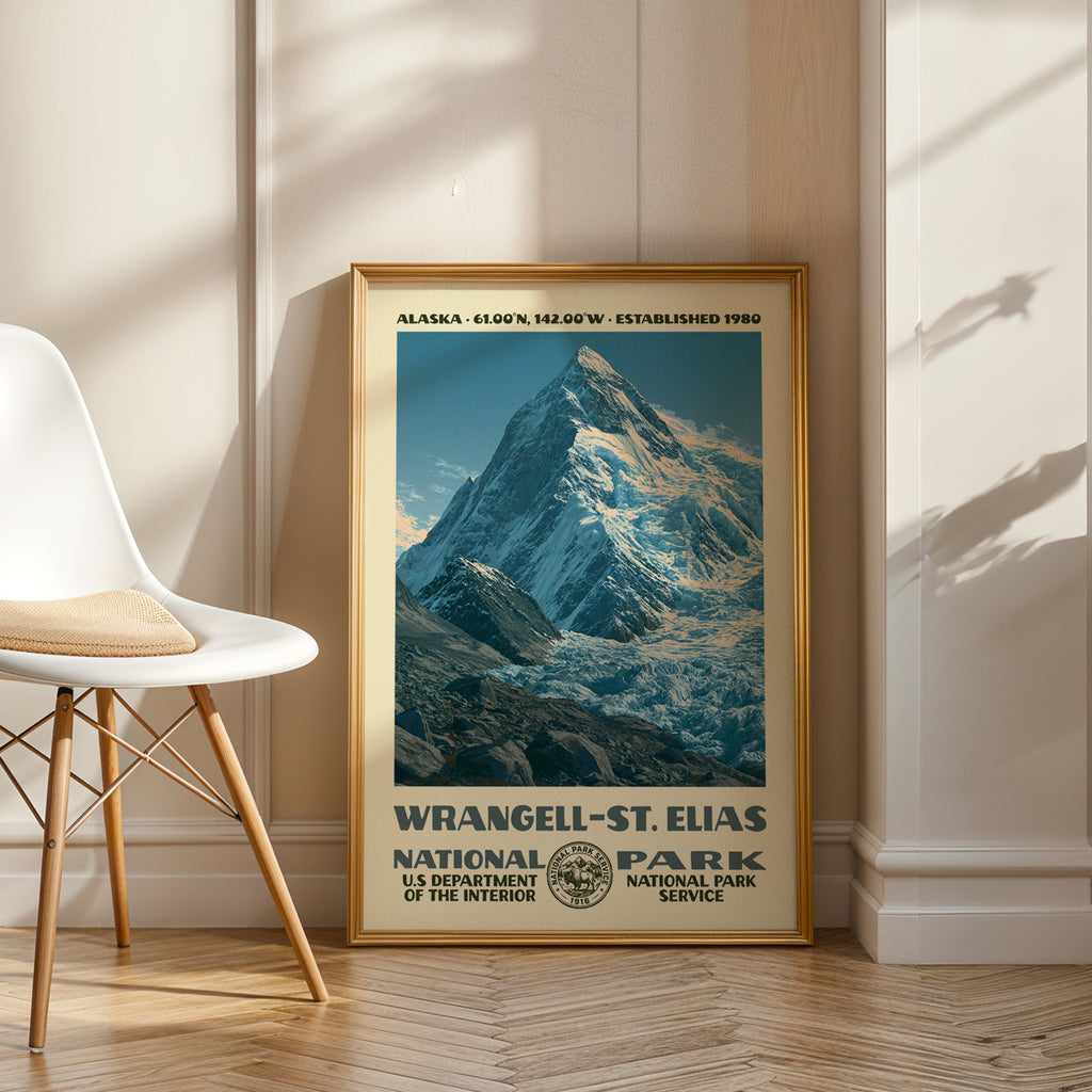 Wrangell–St. Elias National Park Vintage WPA Art