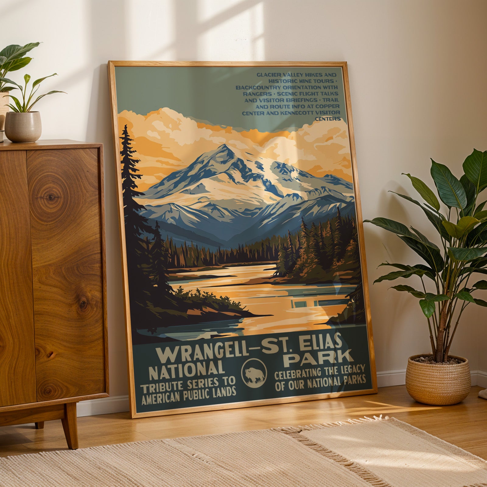 Wrangell–St. Elias National Park Vintage WPA Art