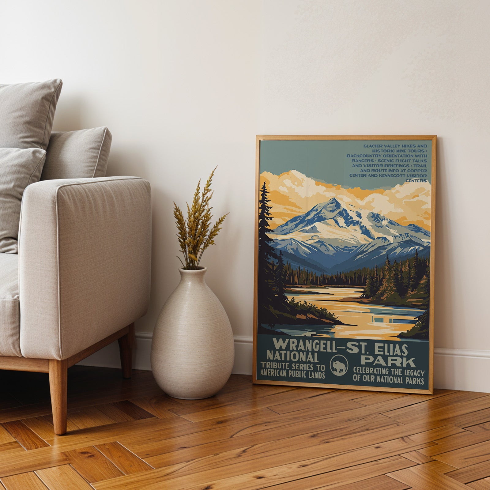 Wrangell–St. Elias National Park Vintage WPA Art