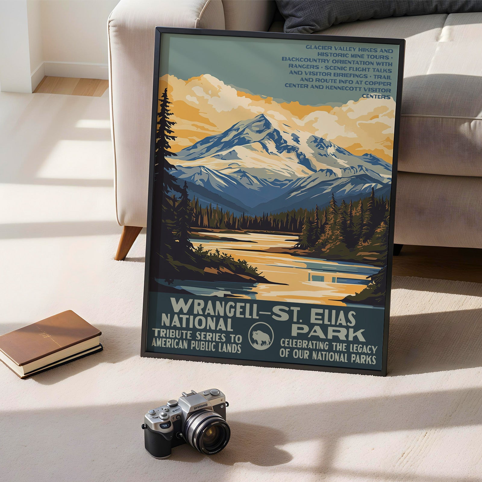 Wrangell–St. Elias National Park Vintage WPA Art
