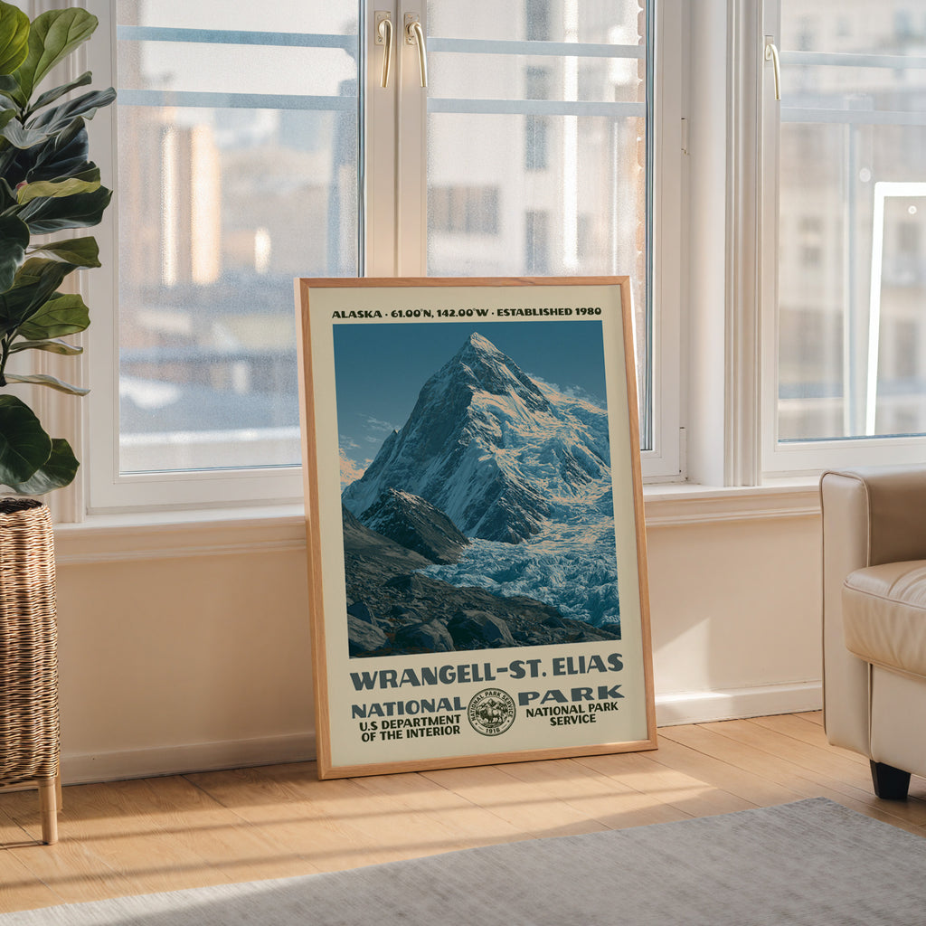 Wrangell–St. Elias National Park Vintage WPA Art