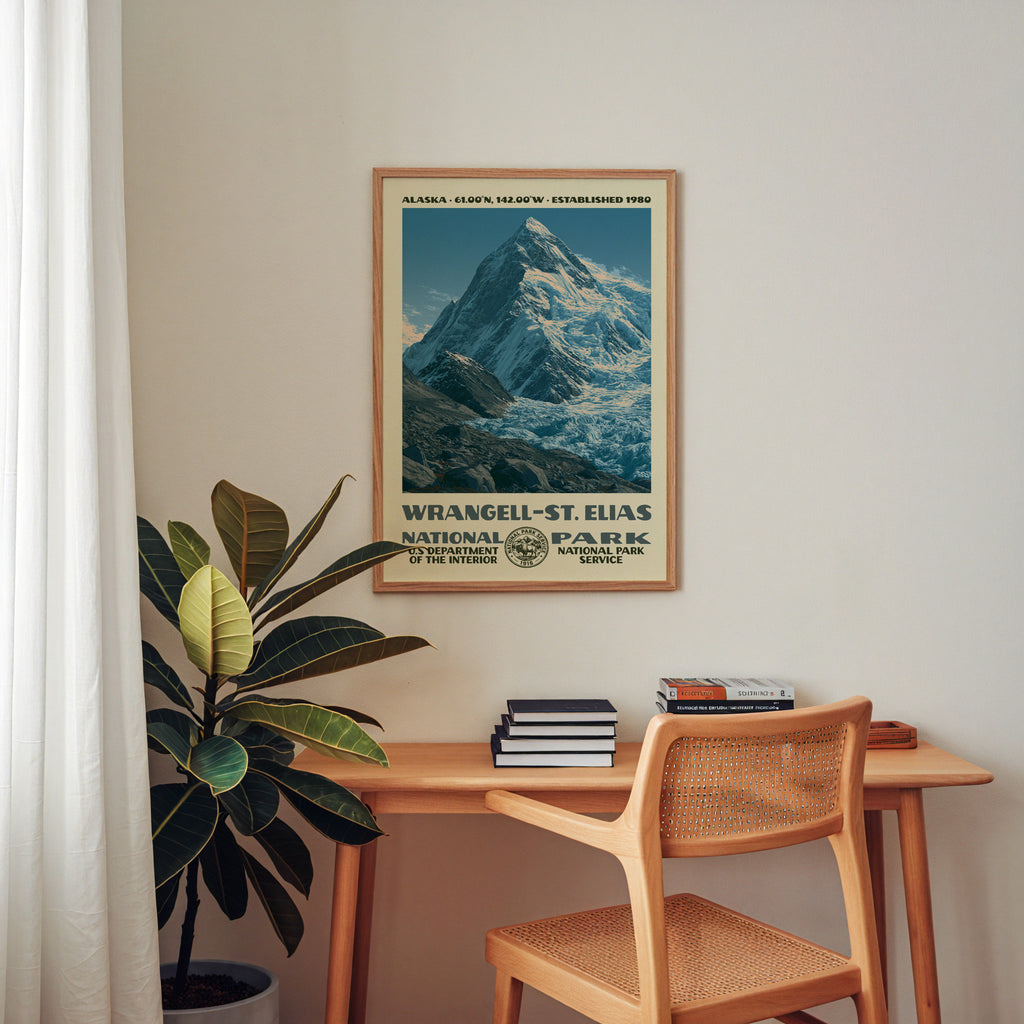 Wrangell–St. Elias National Park Vintage WPA Art
