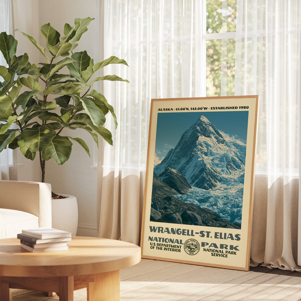 Wrangell–St. Elias National Park Vintage WPA Art