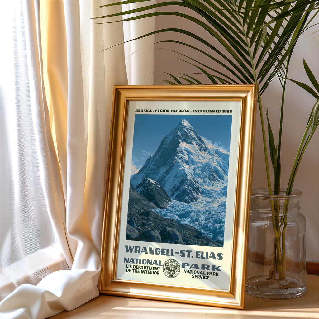 Wrangell–St. Elias National Park Vintage WPA Art