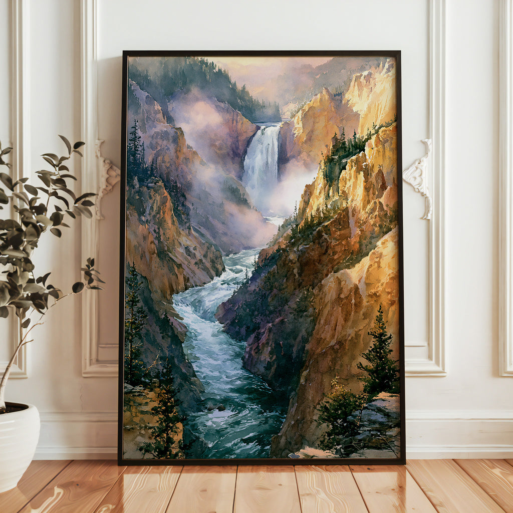 Yellowstone National Park Watercolor Art