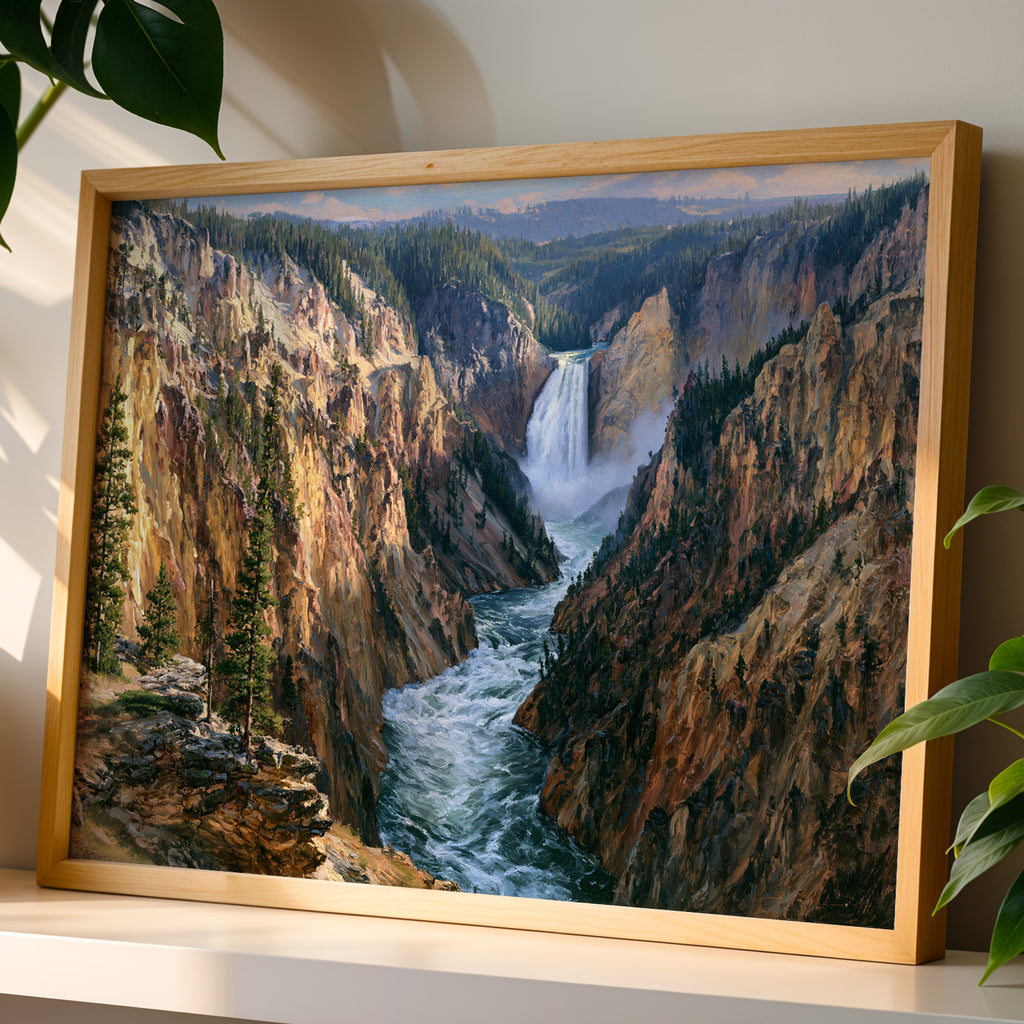 Yellowstone National Park Classical Oil Painting