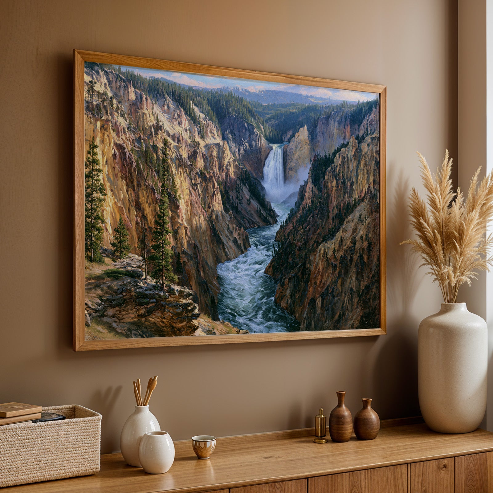 Yellowstone National Park Classical Oil Painting