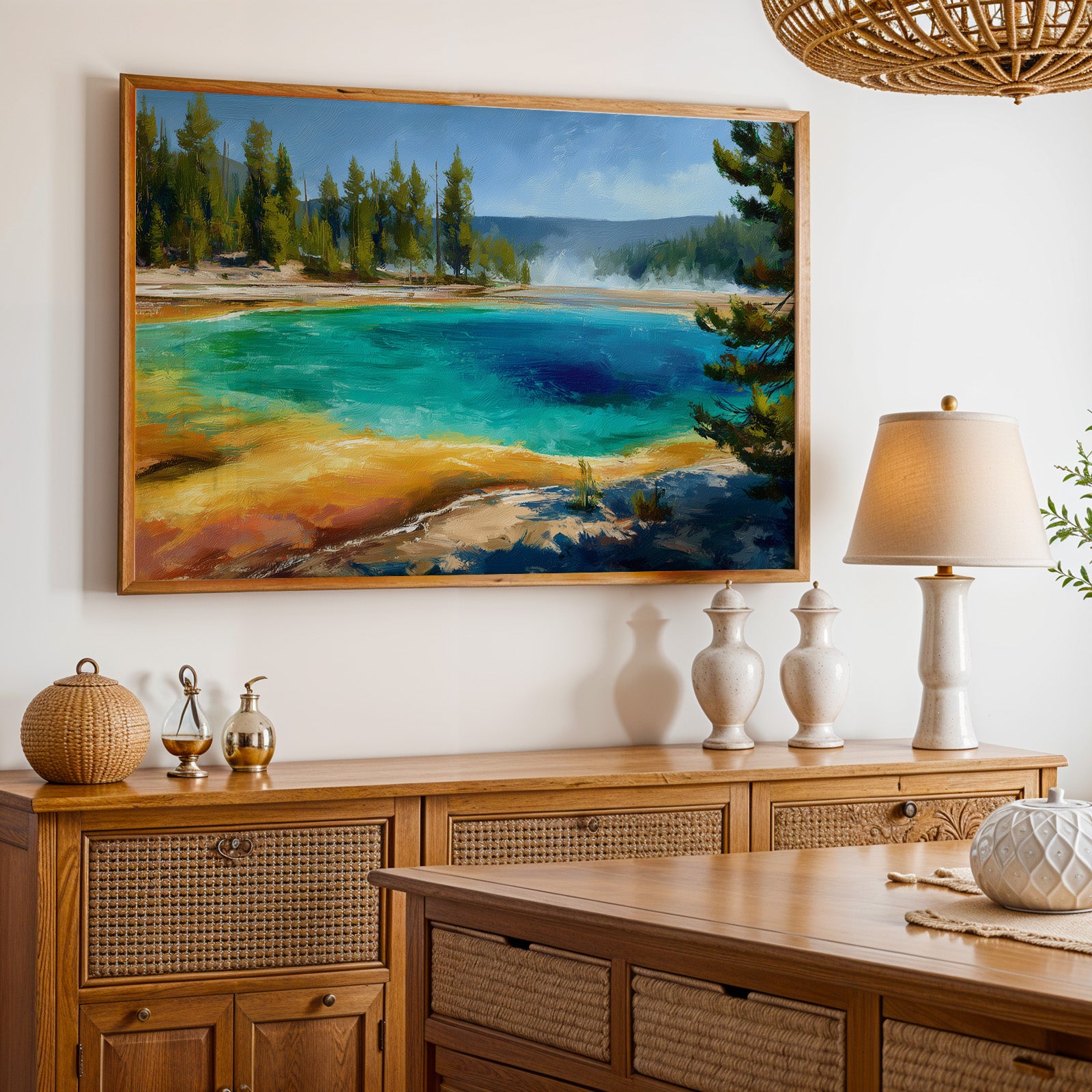 Yellowstone National Park Oil Painting