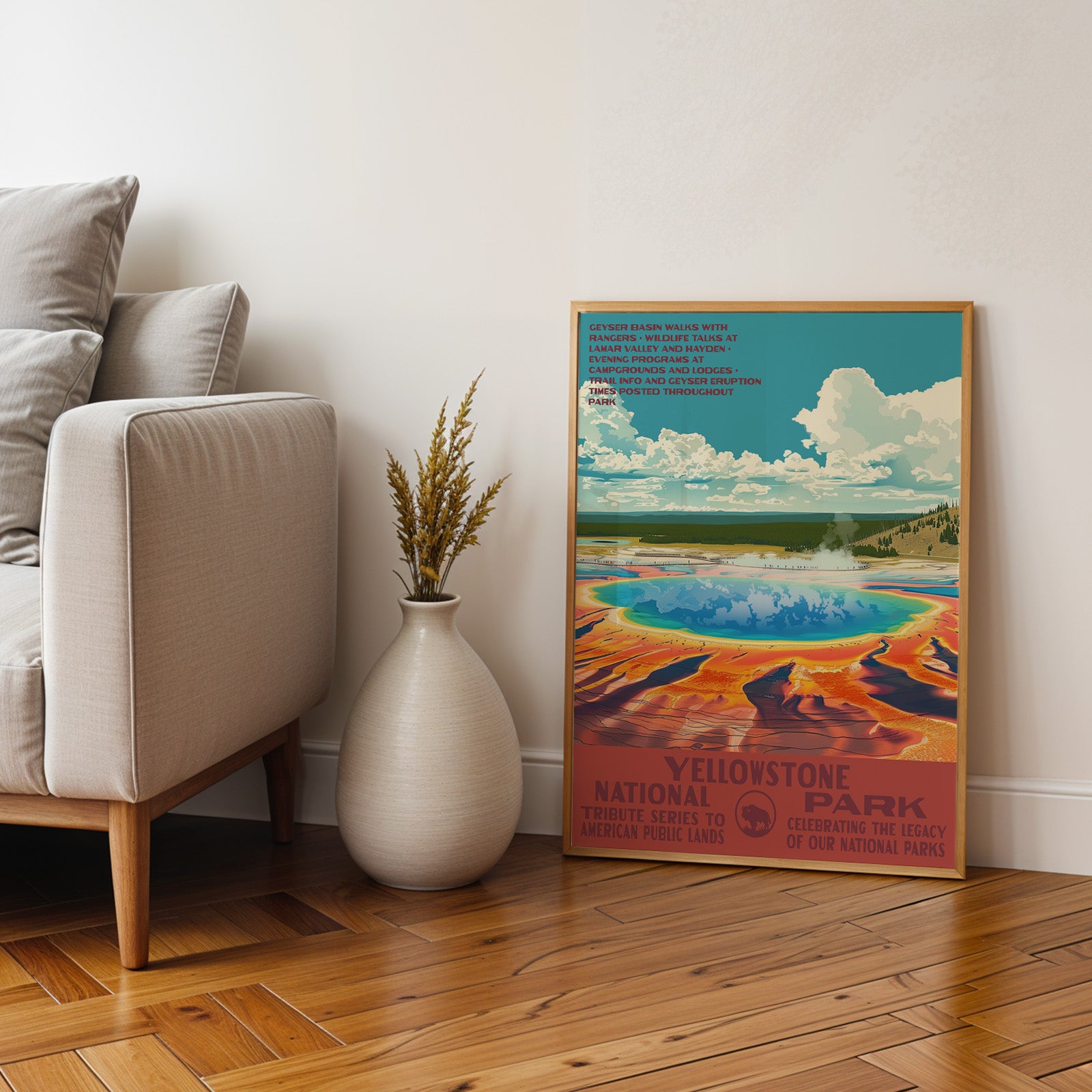 Yellowstone National Park Vintage WPA Art
