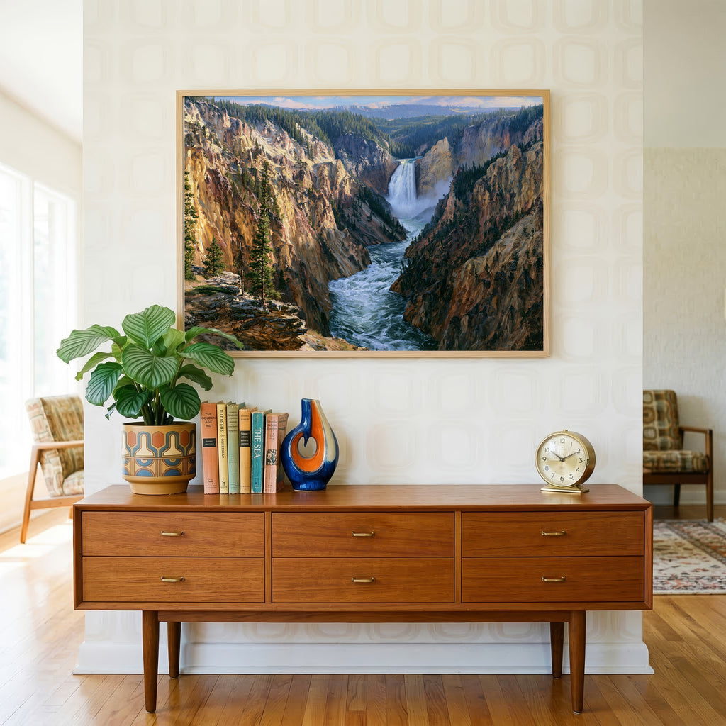 Yellowstone National Park Classical Oil Painting