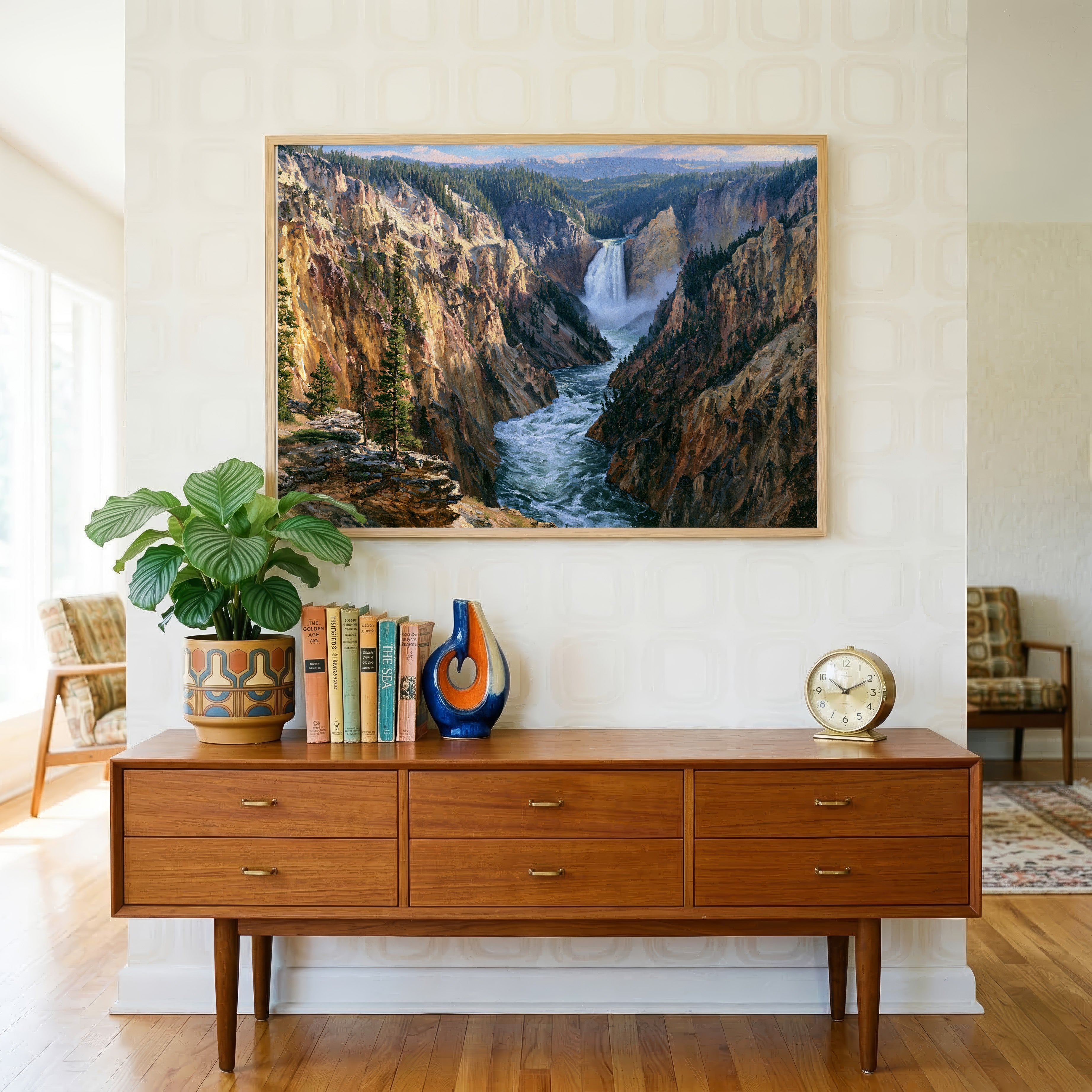 Yellowstone National Park Classical Oil Painting