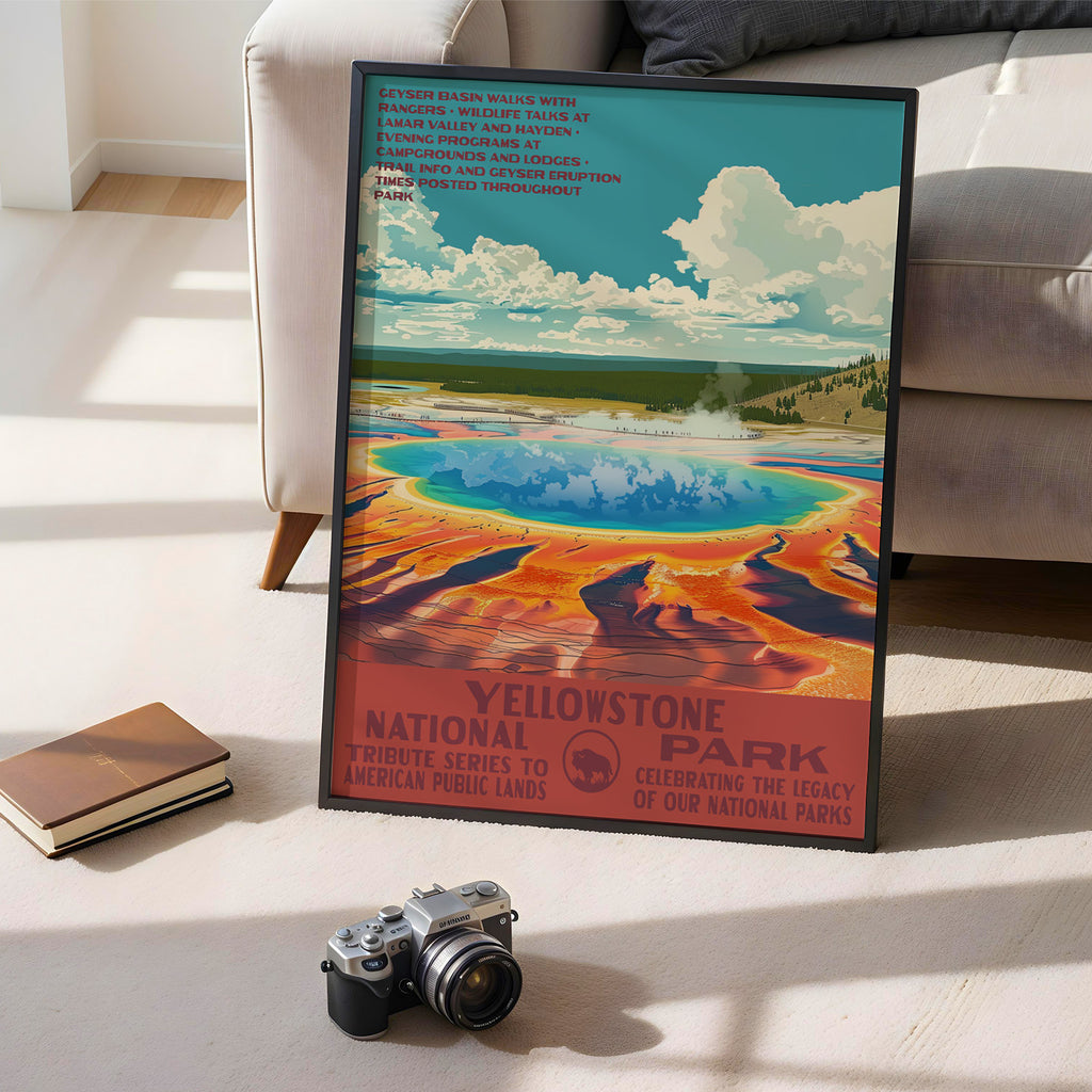 Yellowstone National Park Vintage WPA Art