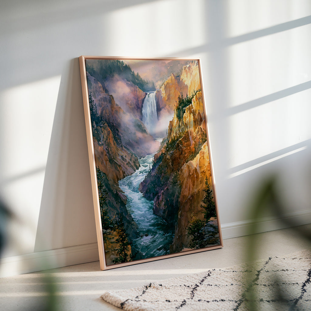 Yellowstone National Park Watercolor Art