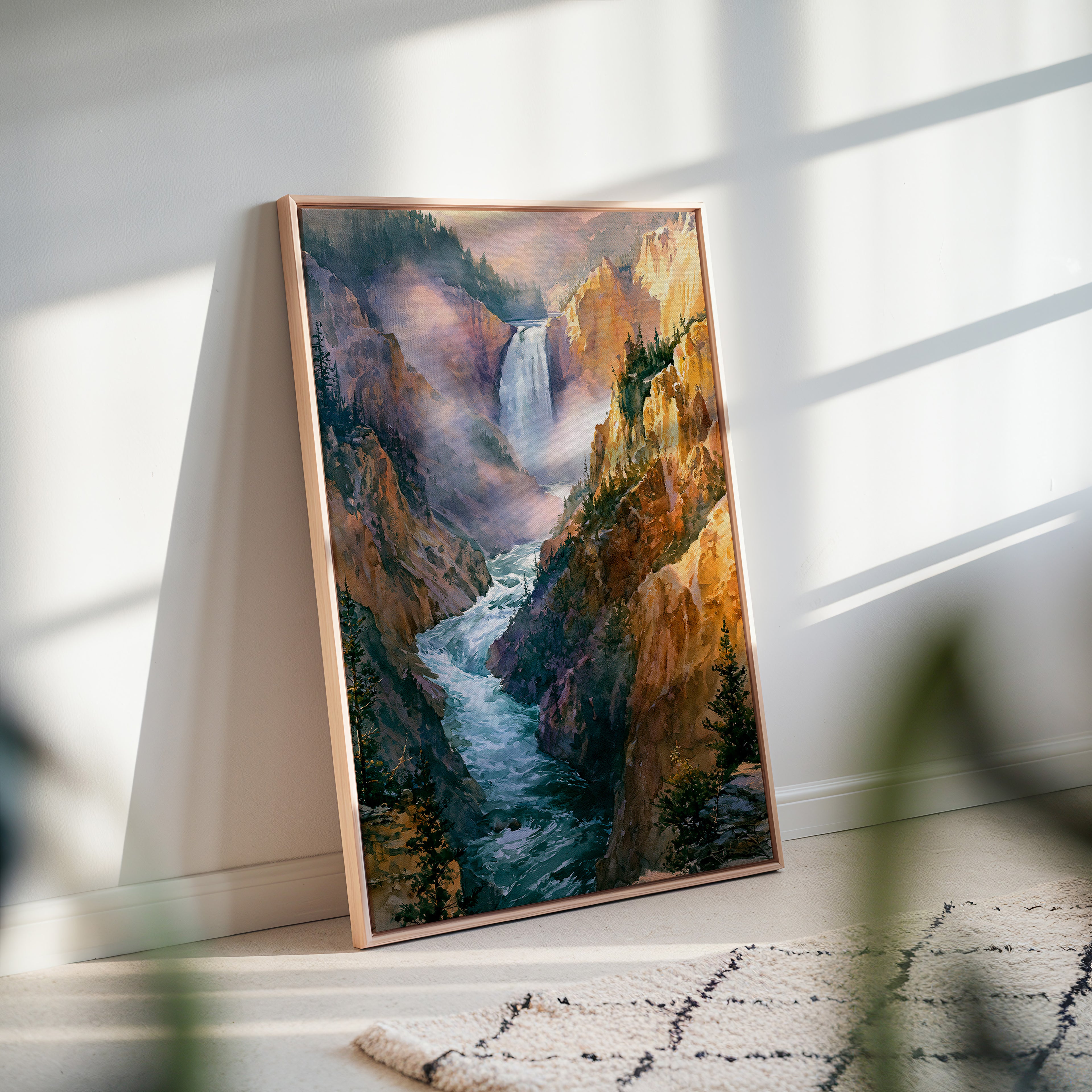 Yellowstone National Park Watercolor Art