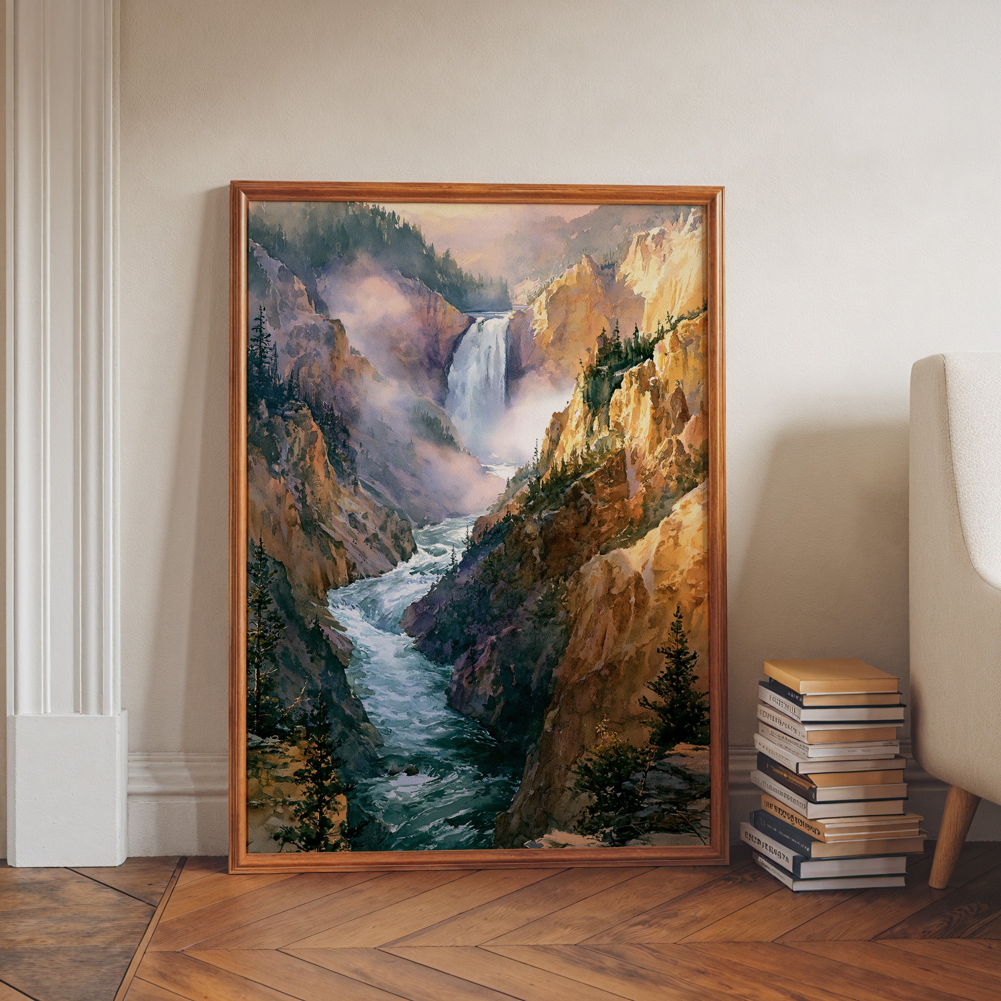 Yellowstone National Park Watercolor Art