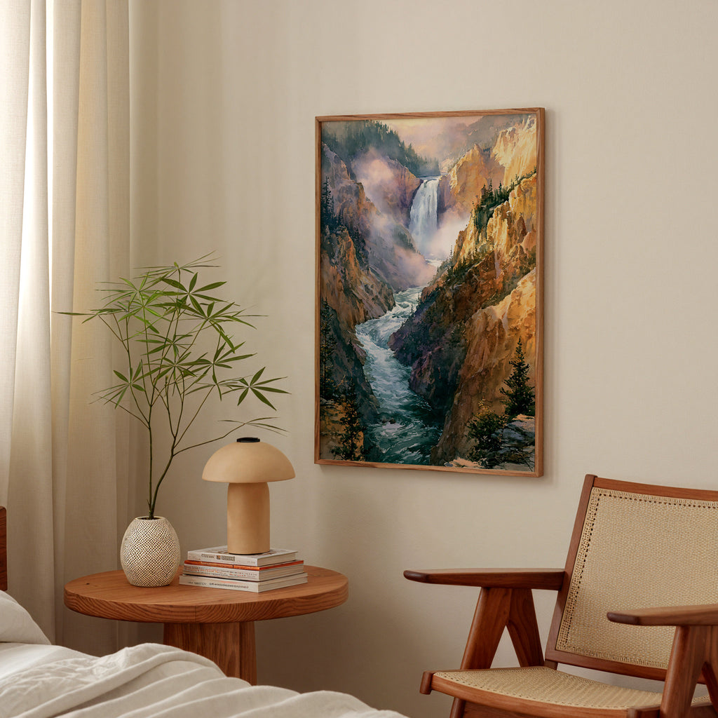 Yellowstone National Park Watercolor Art