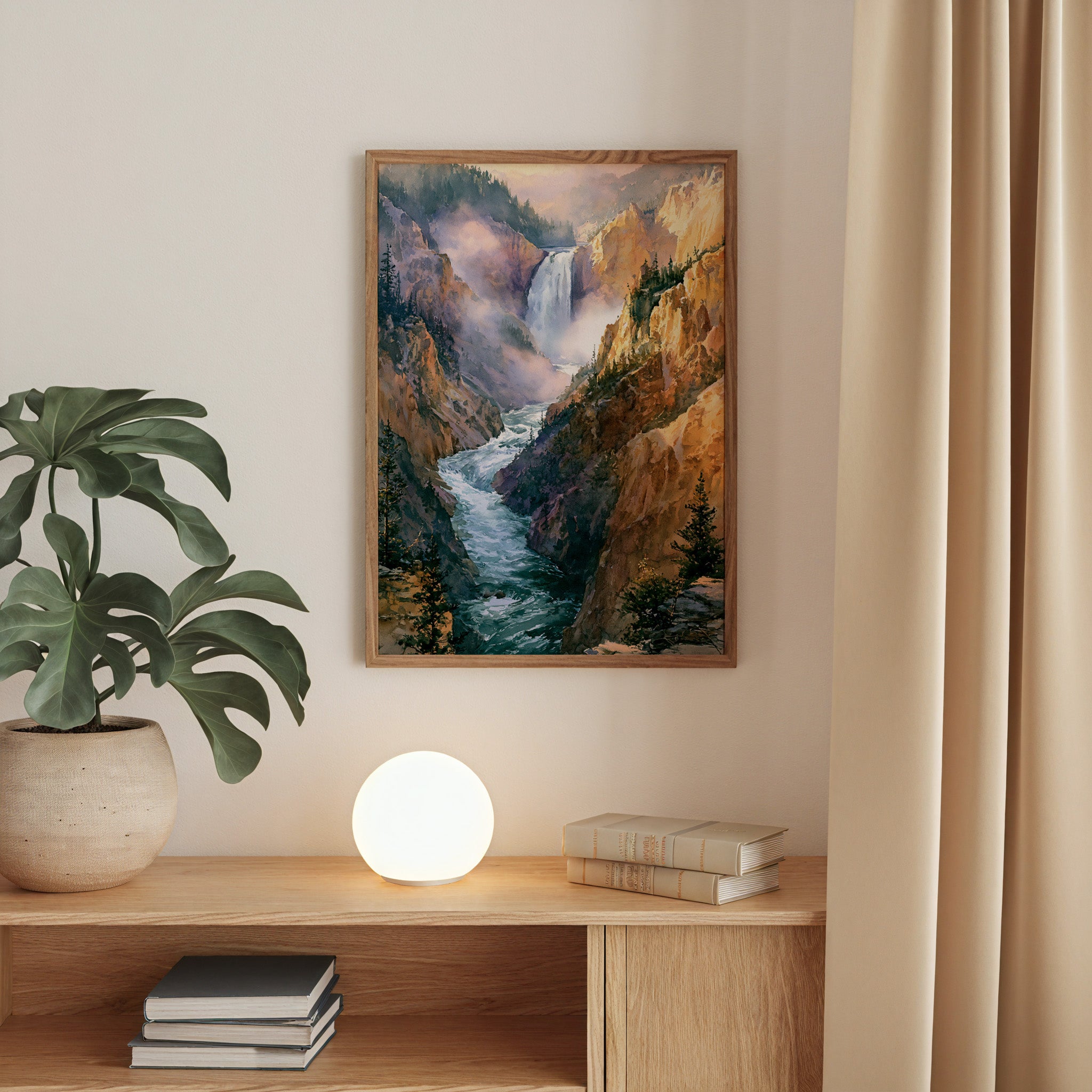 Yellowstone National Park Watercolor Art