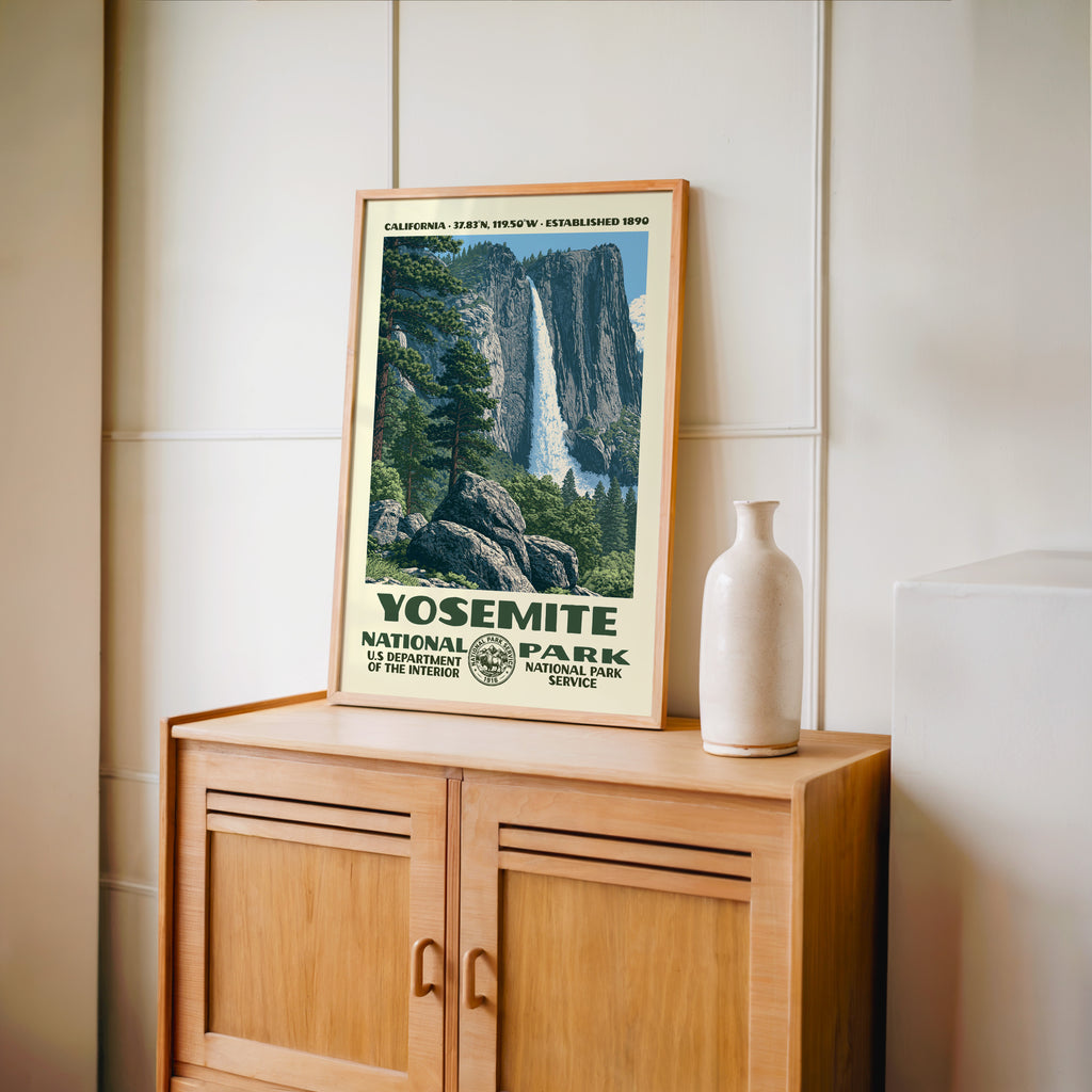 Yosemite National Park Vintage WPA Art