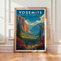 Retro Yosemite National Park Print