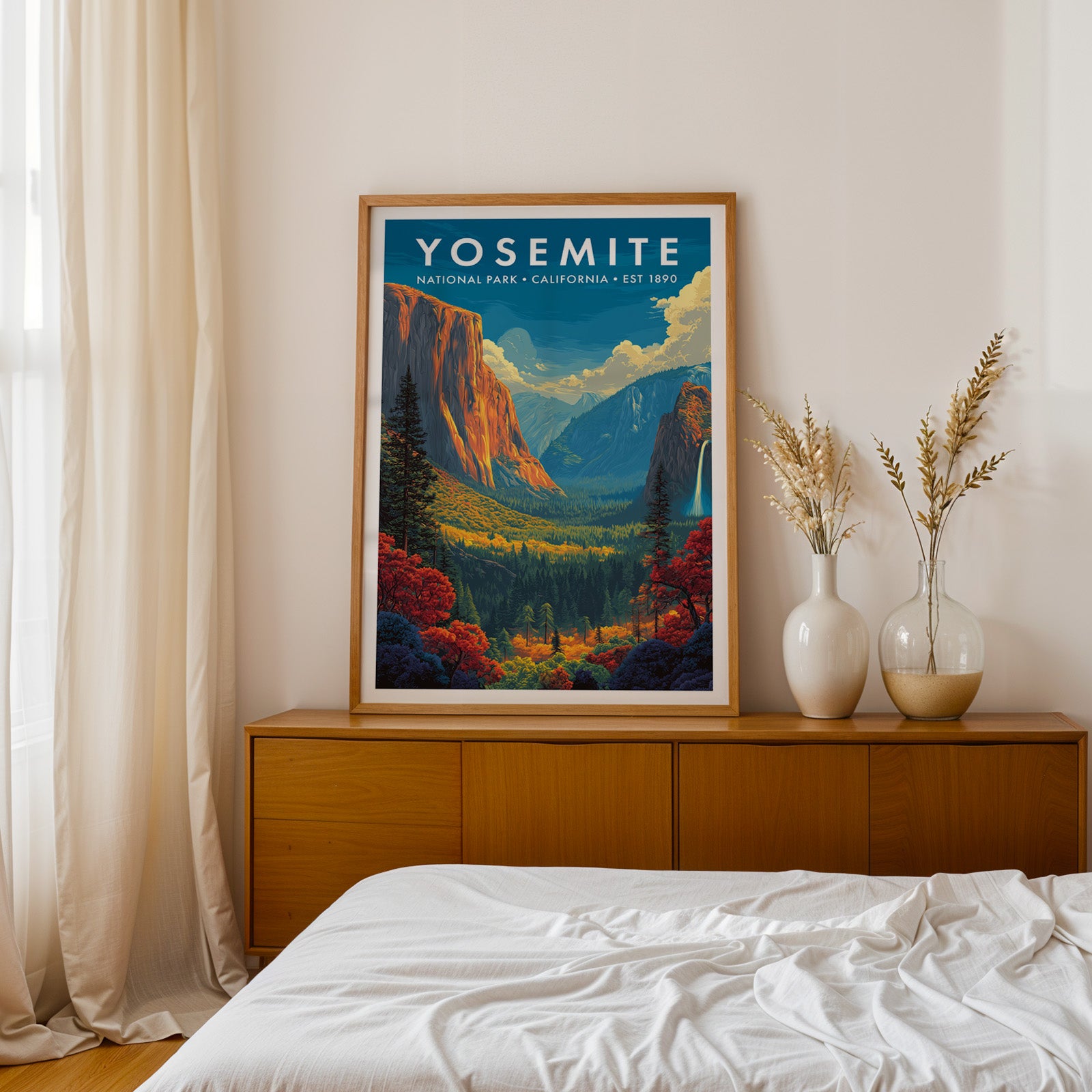 P*P様 oldmtb フレームのみ　YOSEMITE Retro Yosemite National Park Print – PaperGridStudio