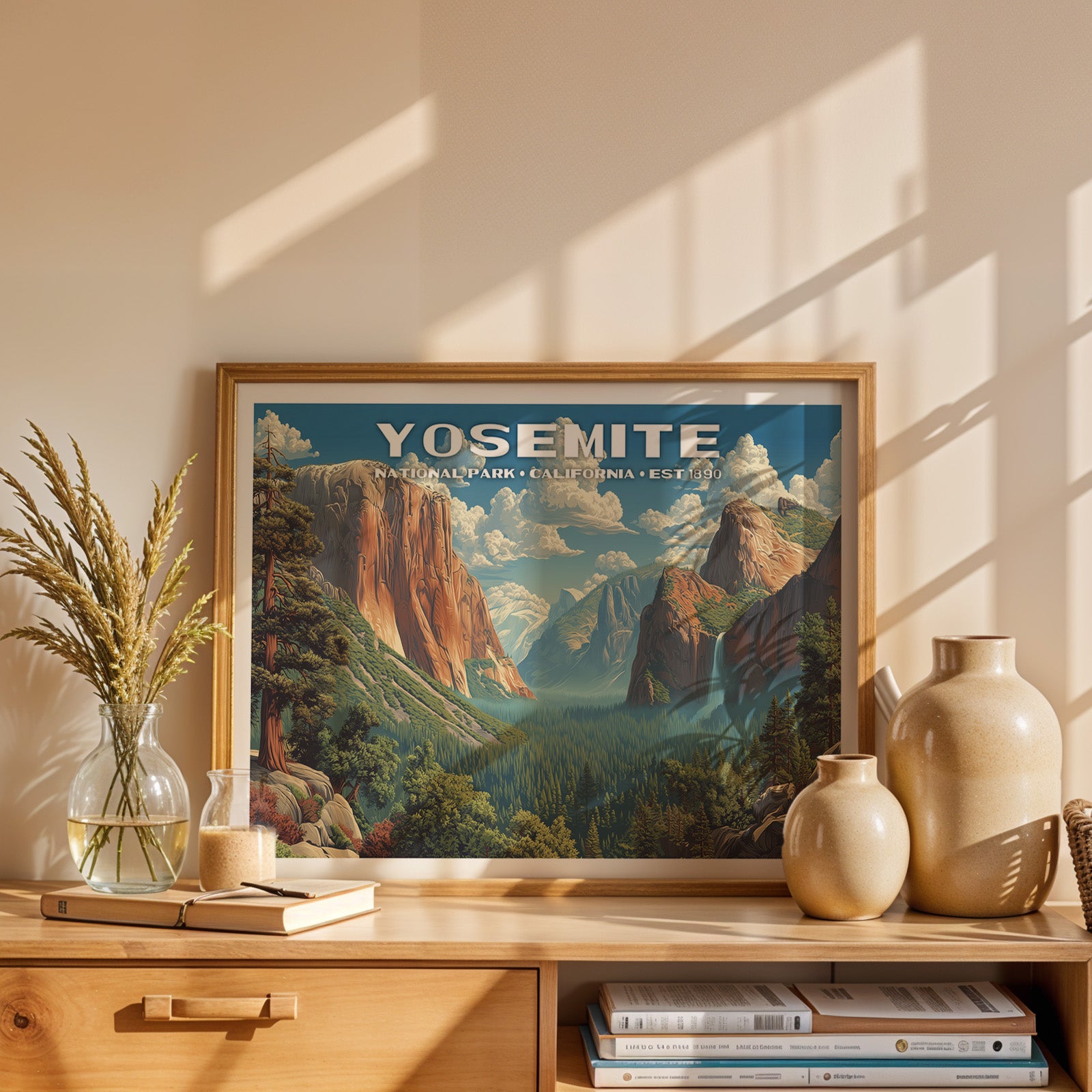 Yosemite National Park Horizontal Vintage Art