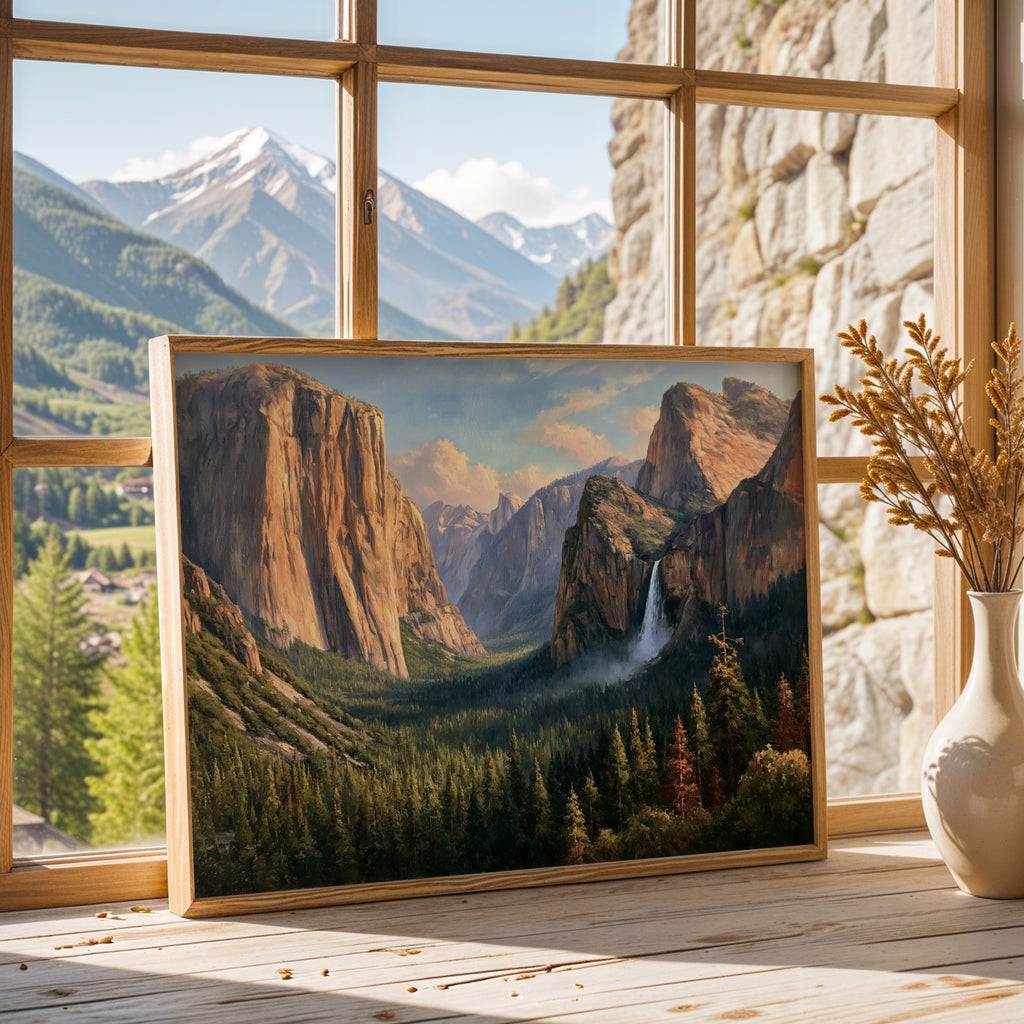 Yosemite National Park Classical Oil Painting