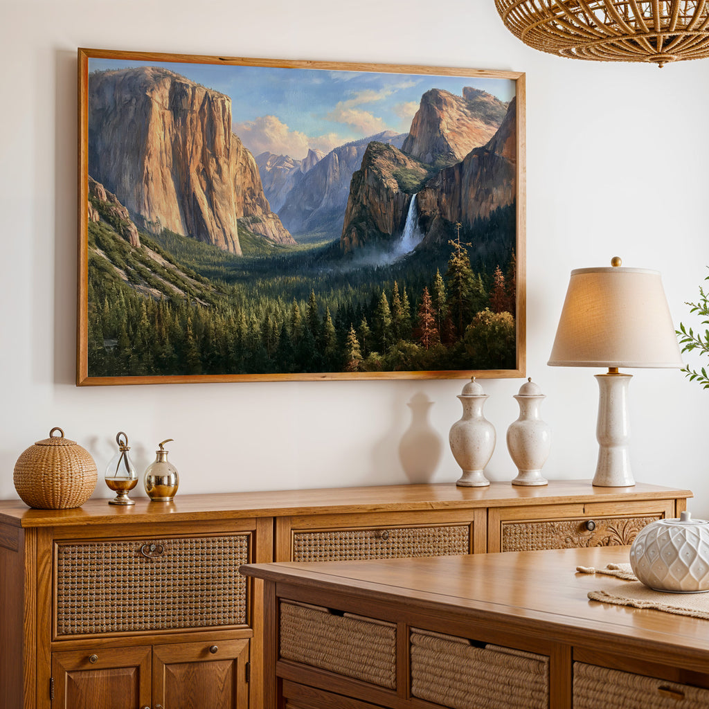Yosemite National Park Classical Oil Painting