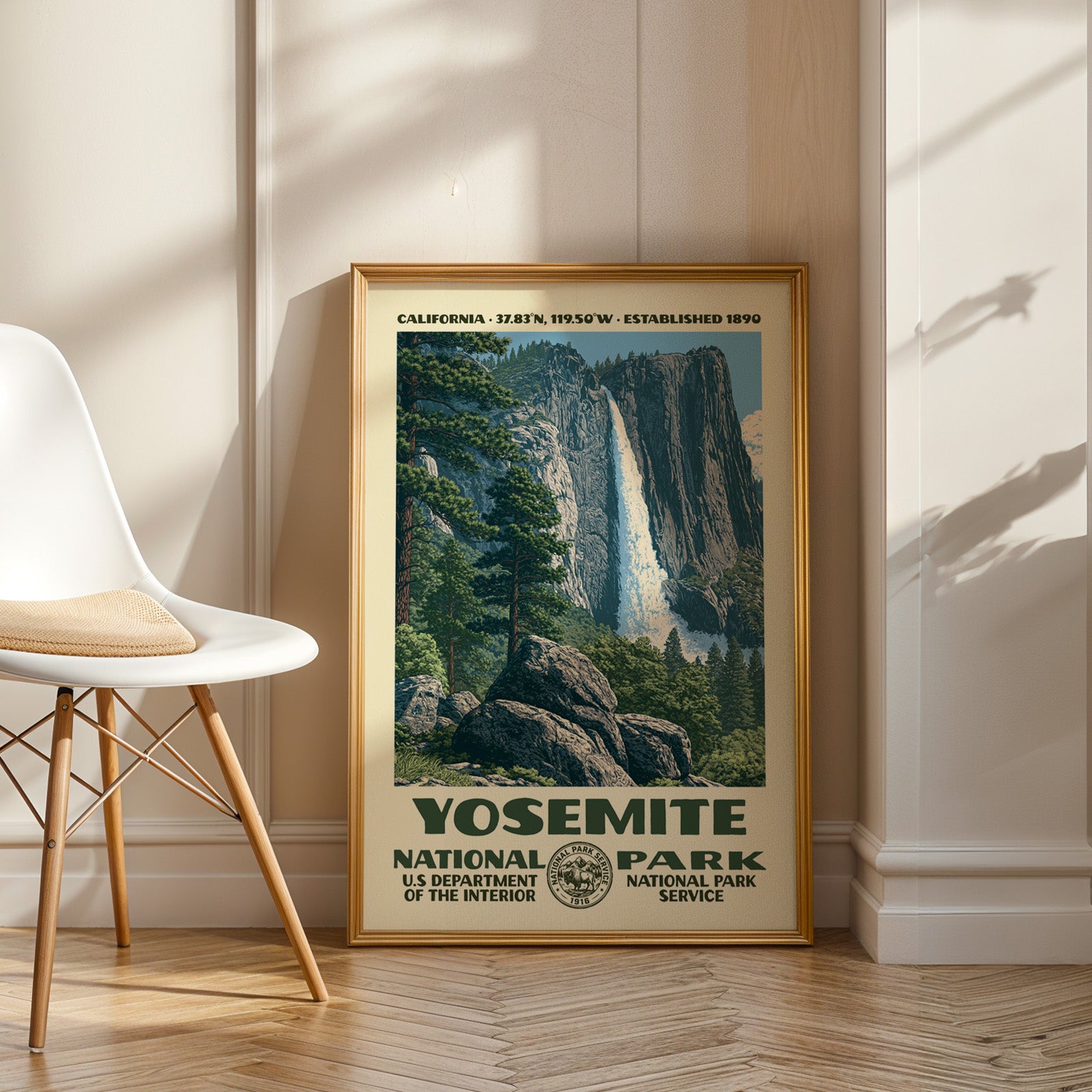 Yosemite National Park Vintage WPA Art