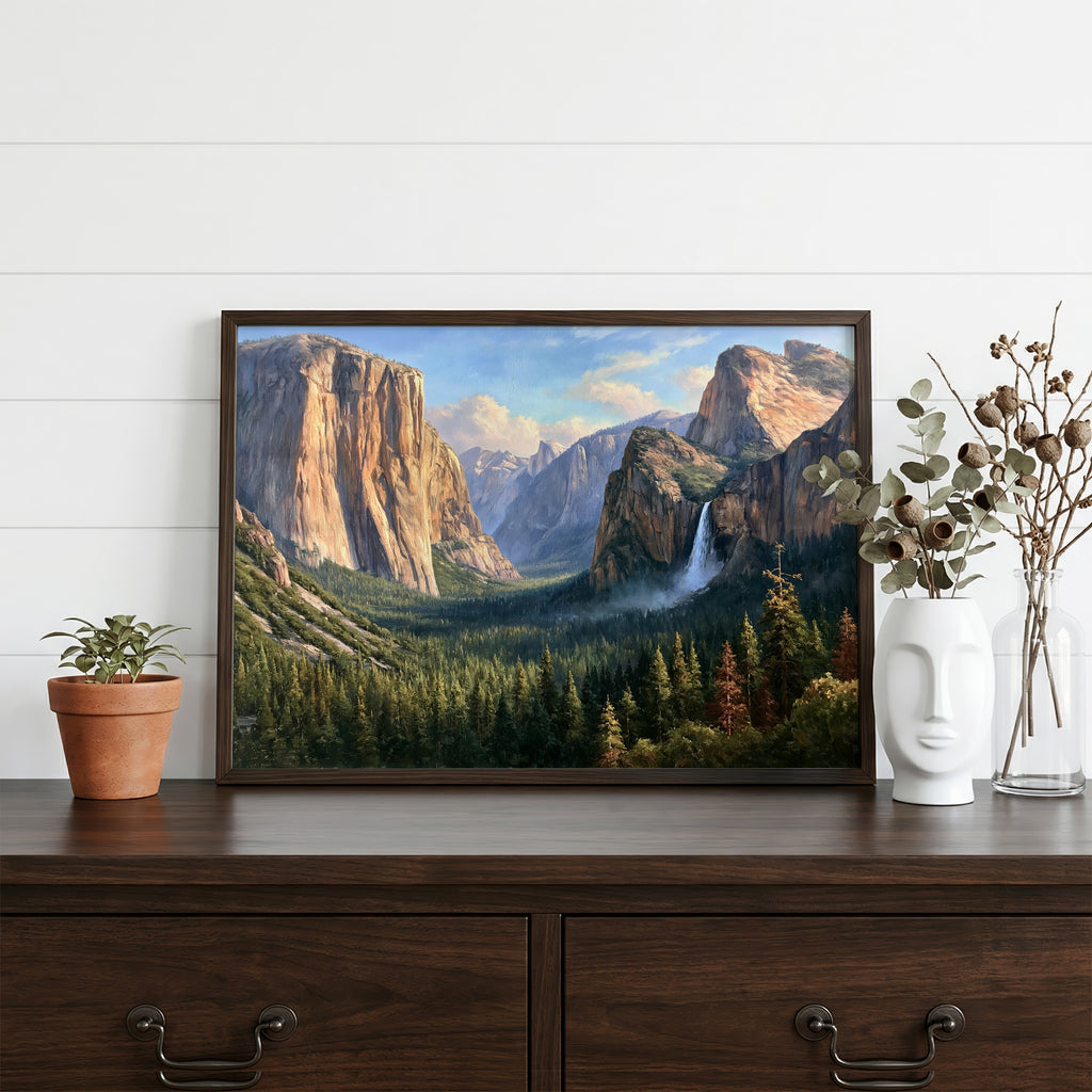 Yosemite National Park Classical Oil Painting