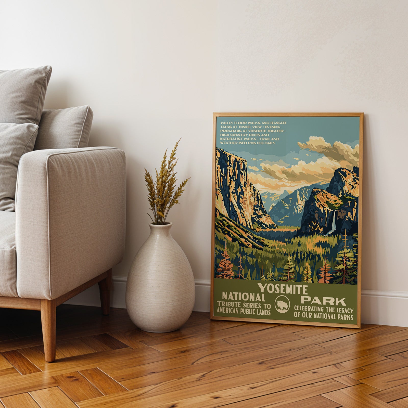 Yosemite National Park Vintage WPA Art