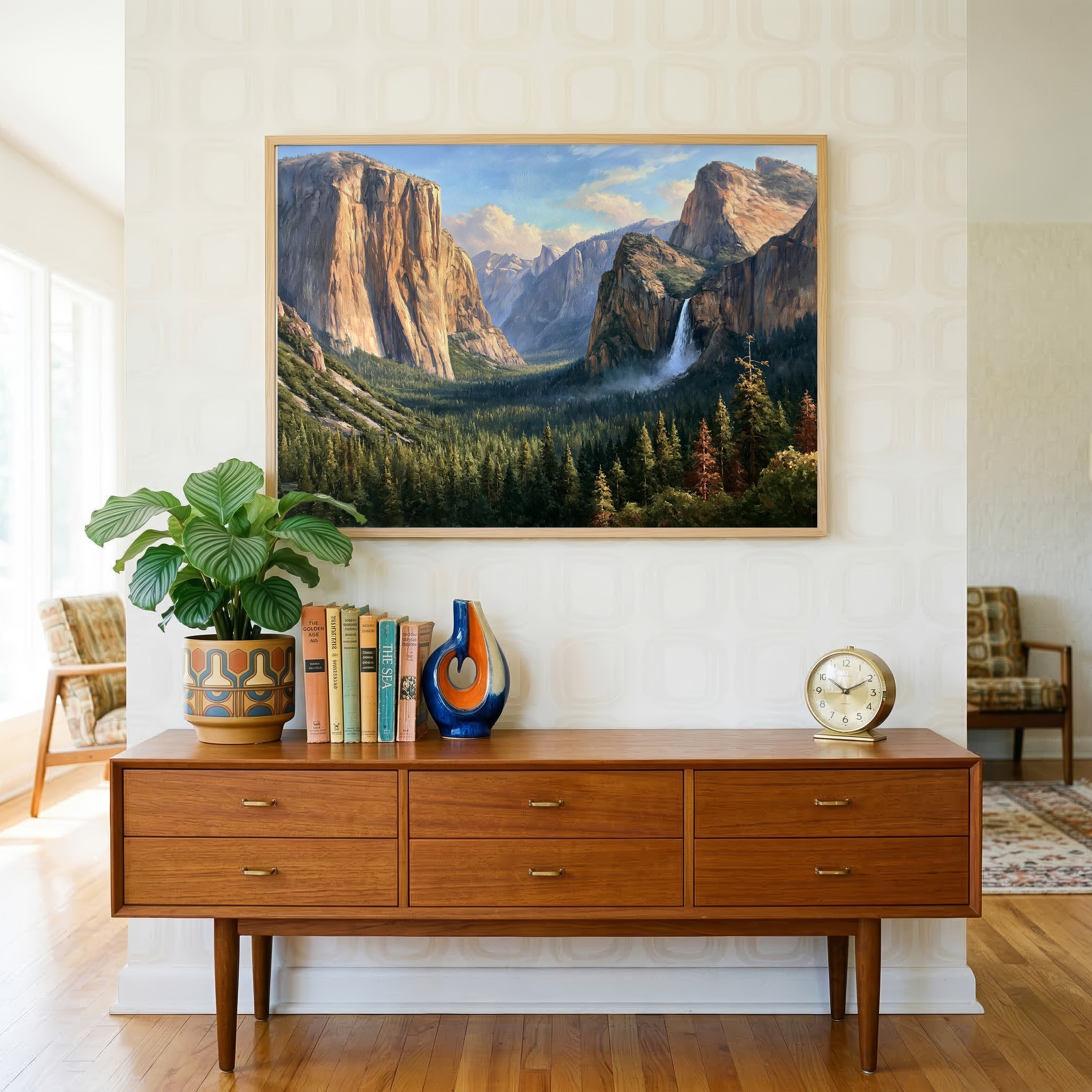 Yosemite National Park Classical Oil Painting