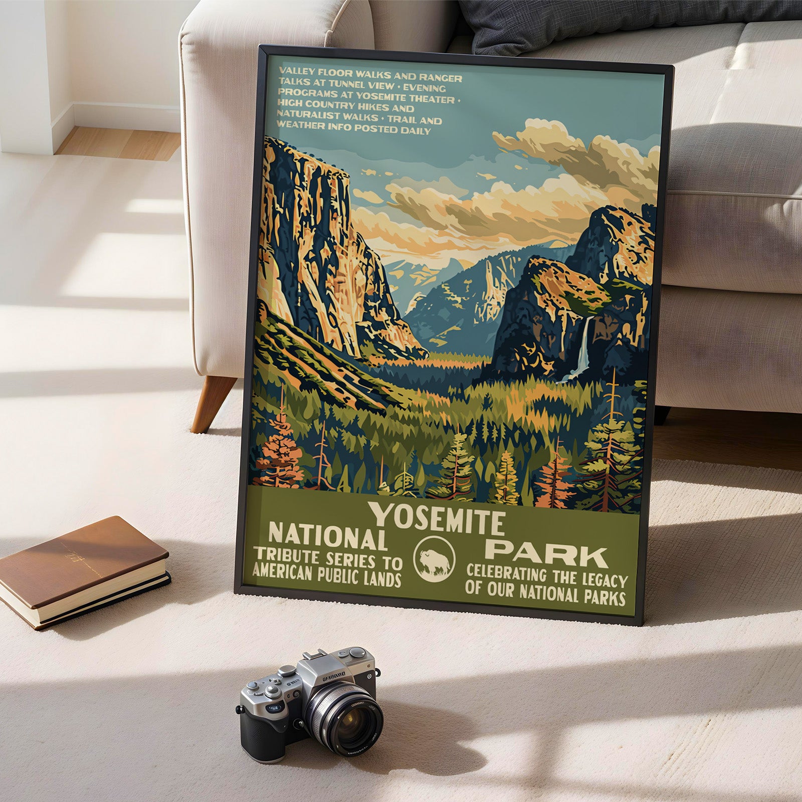 Yosemite National Park Vintage WPA Art