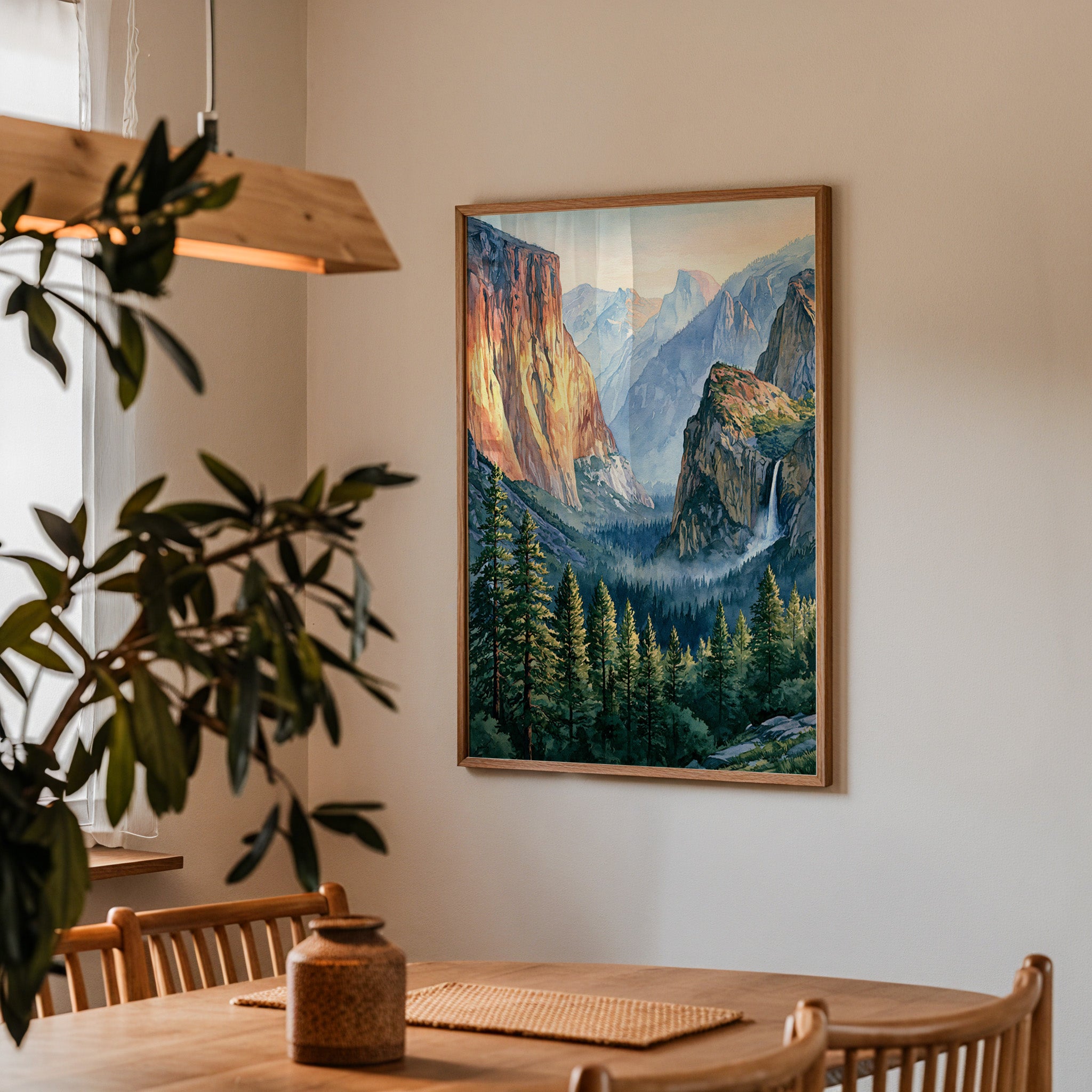 Yosemite National Park Watercolor Art