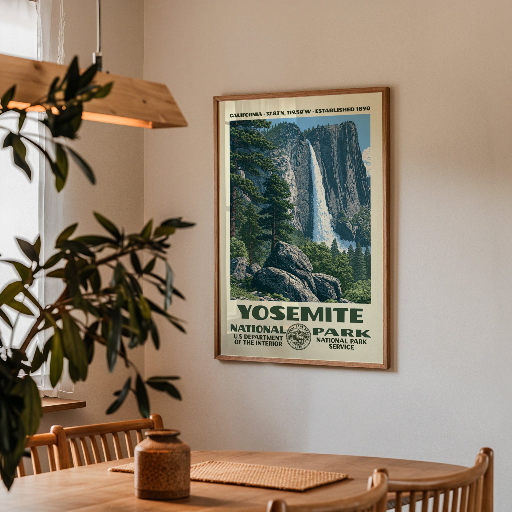 Yosemite National Park Vintage WPA Art