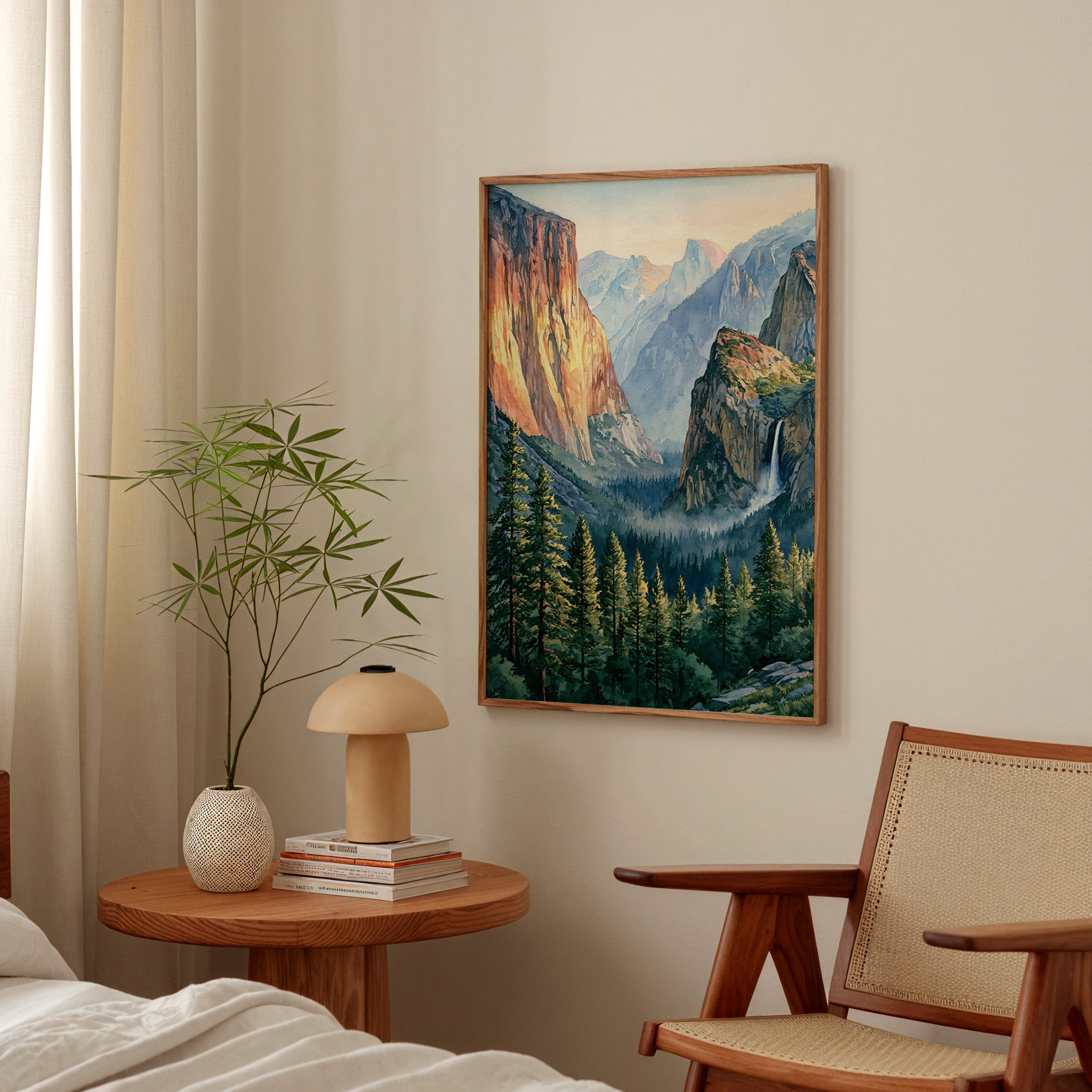 Yosemite National Park Watercolor Art